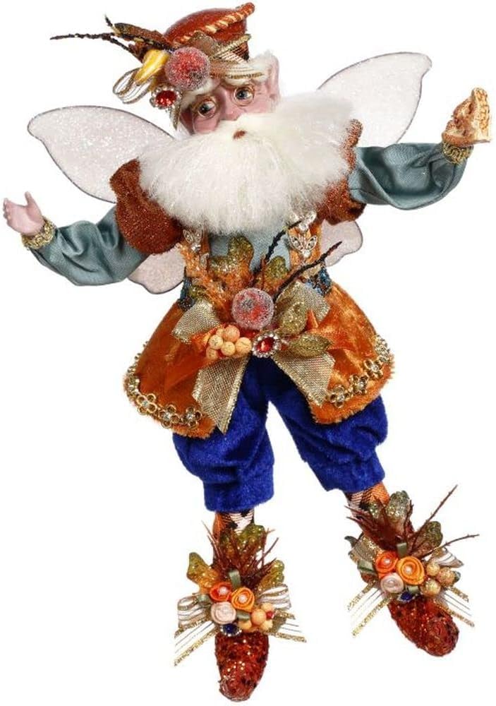 Mark Roberts Fall 2023 Pumpkin Pie Maker Fairy Collectible Figurine - 10 Inch Small Home Decor for Autumn & Thanksgiving Table Centerpiece