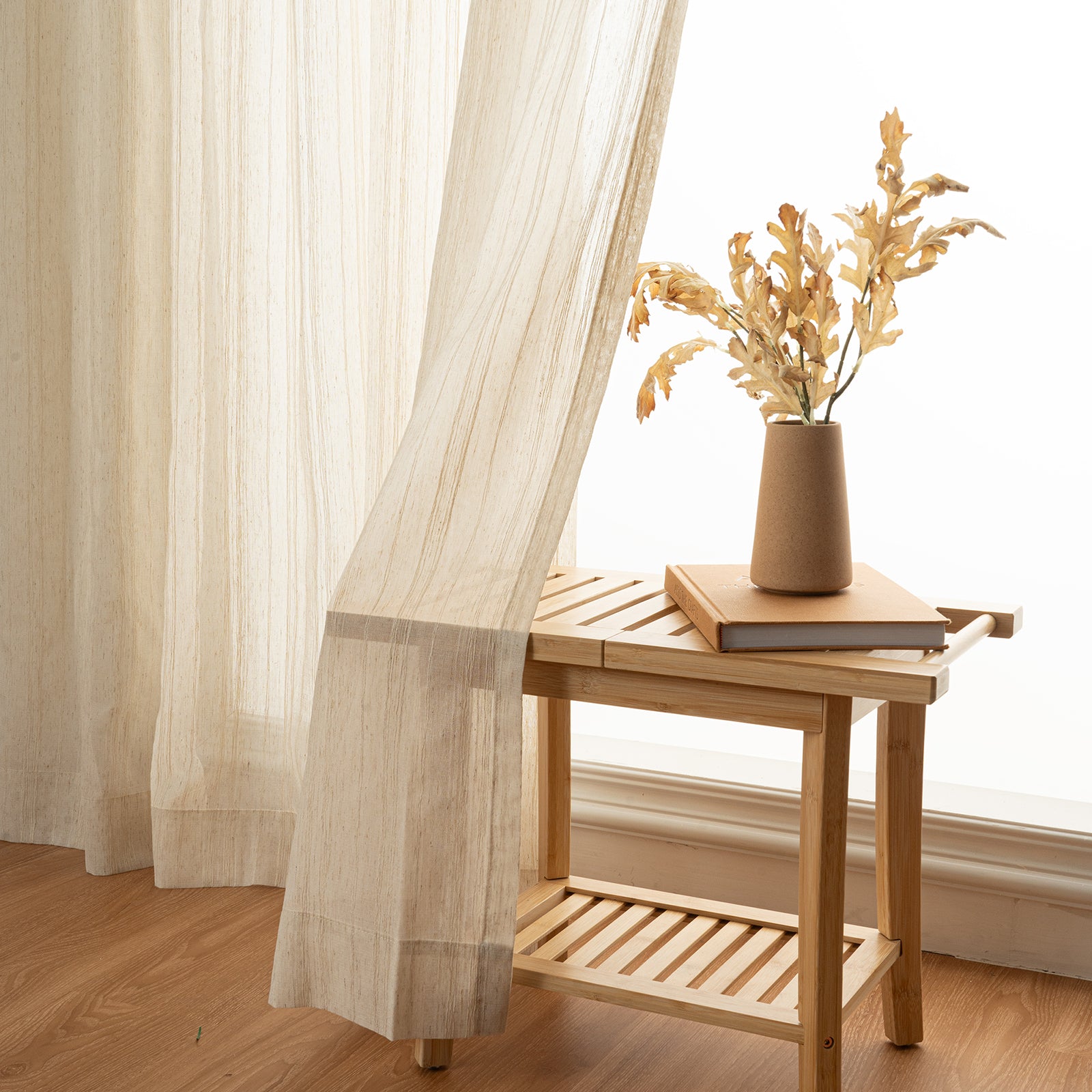 Custom Sheer Pleated Curtains - Lightweight & Breathable Window Drapes for Living Room, Bedroom, Nursery | Dawn Home Decor
