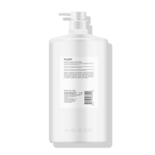 3L Professional Smooth & Shine Shampoo & Conditioner Set - Nourishing & Moisturizing Formula for Damaged, Dry, Frizzy & Color-Treated Hair - Salon Quality Hair Care for Daily Use & Hair Repair