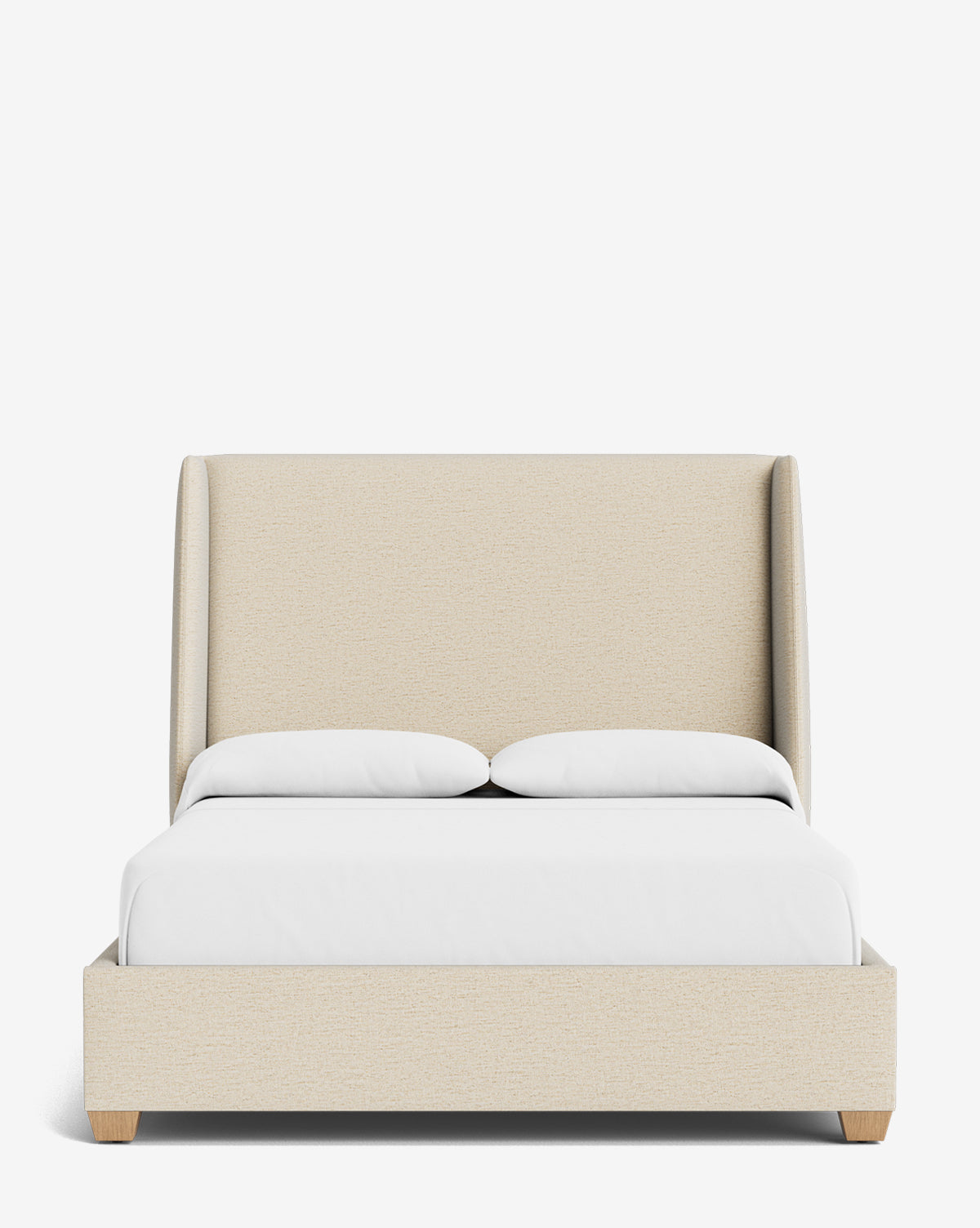 Walt Bed Tall Headboard - Queen Size Upholstered Bed Frame with Adjustable Height - Perfect for Modern Bedroom Decor & Small Spaces