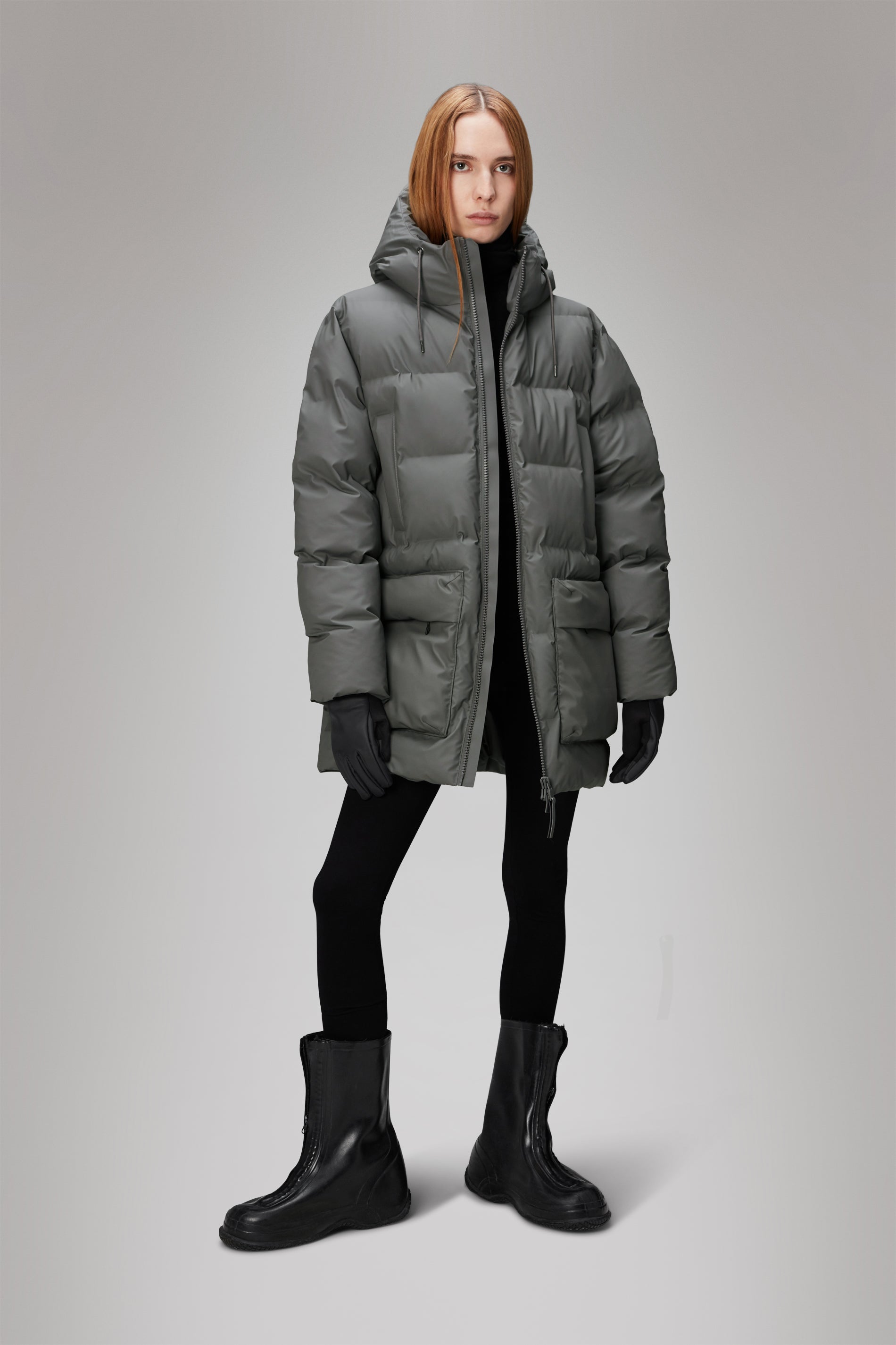 Alta Long Puffer Cargo Jacket for Men & Women - Winter Warm Waterproof Hooded Coat with Multiple Pockets | Outdoor Hiking, Camping, Snow Sports & Daily Wear