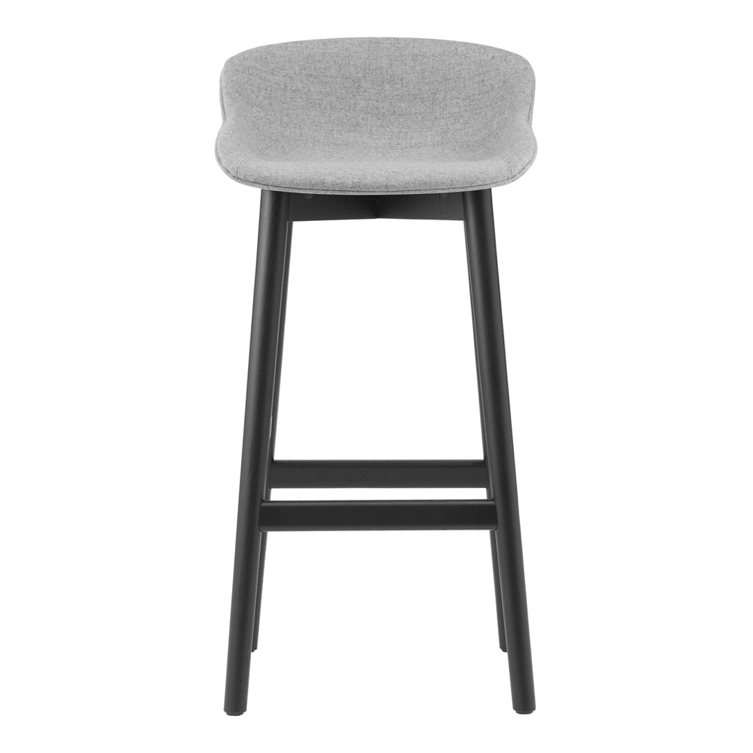Premium Hyg Bar Stool with Full Upholstered Seat & Sturdy Wood Base - Perfect for Kitchen Islands, Home Bars, and Modern Dining Spaces