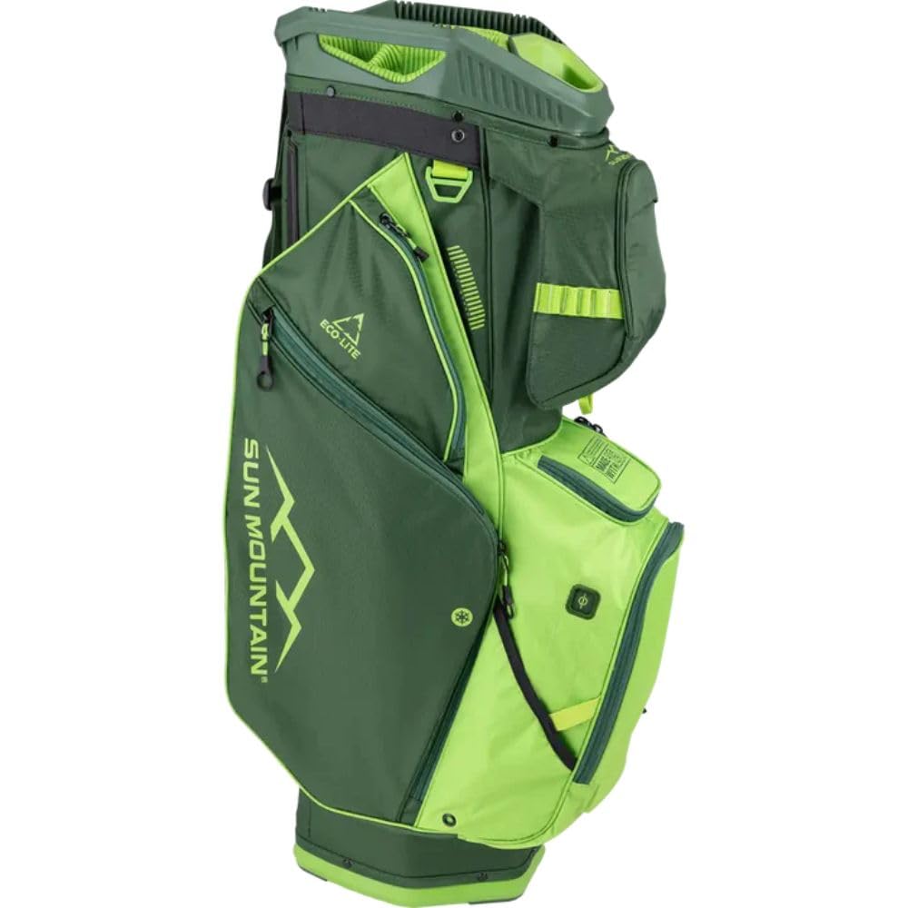 Sun Mountain 2024 Ecolite Golf Cart Bag - Lightweight & Durable Golf Stand Bag with 14-Way Divider - Perfect for Golfers, Tournaments & Country Club Play