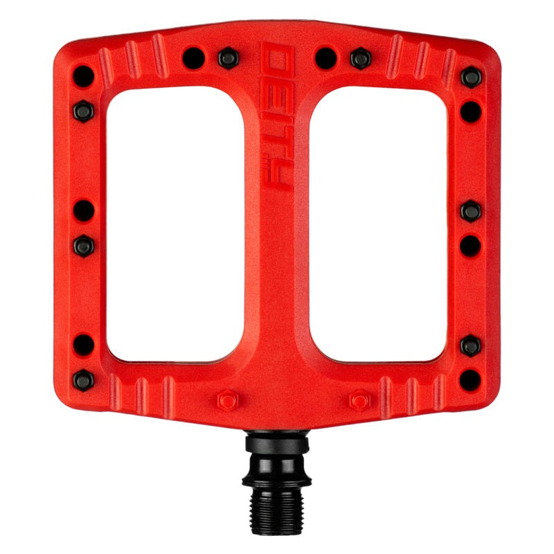 Deity Deftrap Platform Pedals - BMX & Mountain Bike Flat Pedals for Extreme Riding - Perfect for Dirt Jumping, Street Riding & Trail Biking