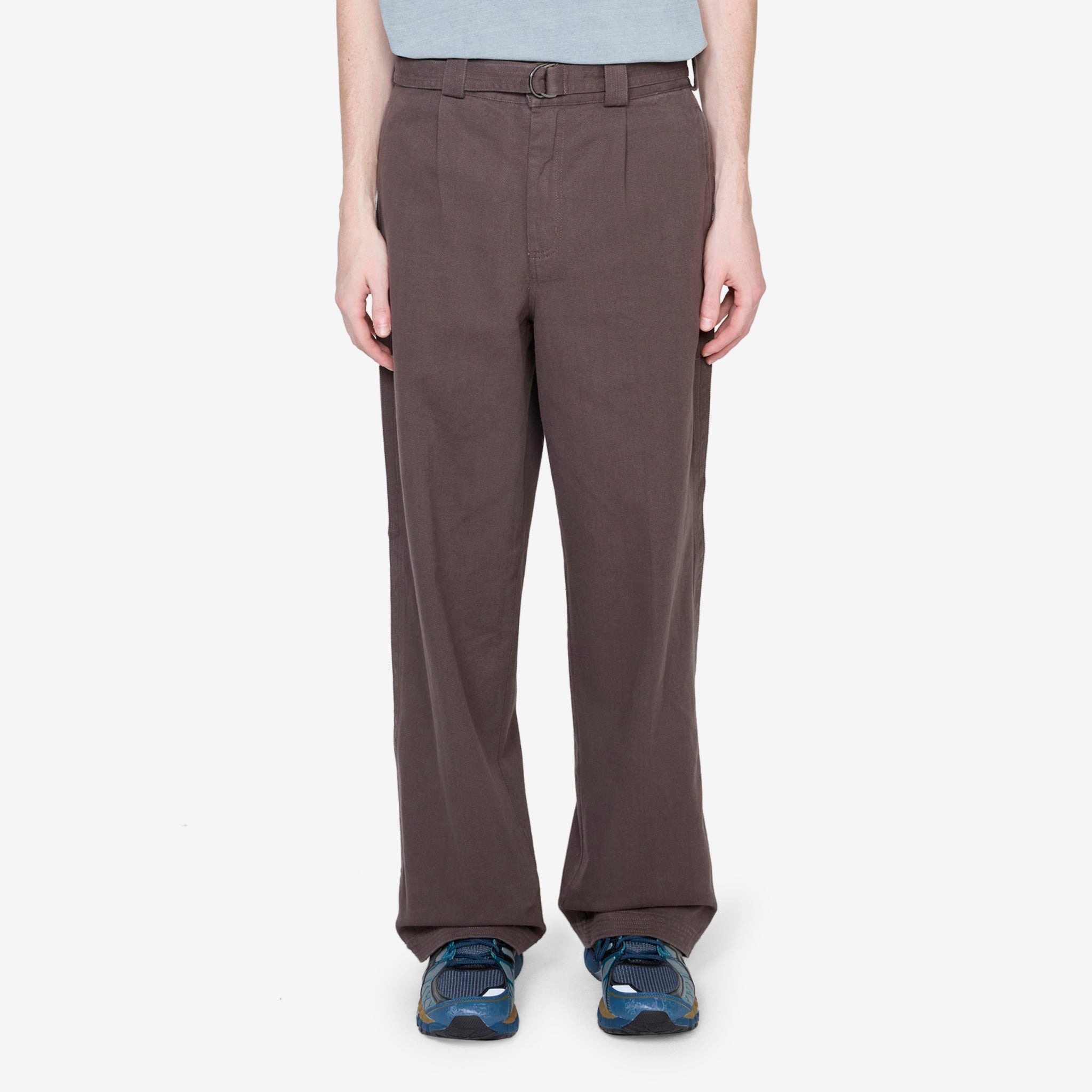 Stylish Pleated Work Pants for Men - Dark Grey Office Trousers with Comfort Fit | Perfect for Business Casual & Professional Workwear