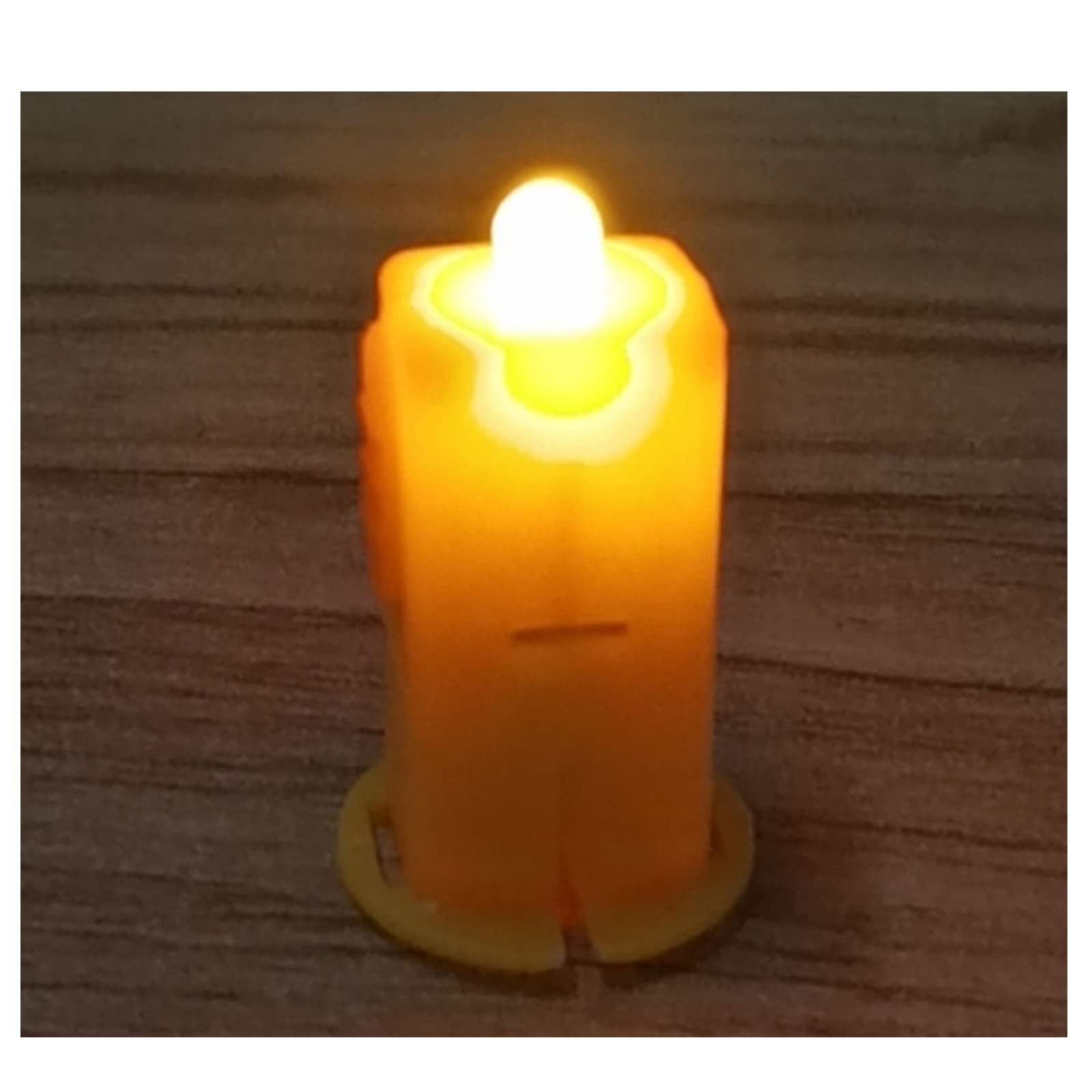 JONJUMP White Flameless LED Candles - Battery Operated Realistic Flickering Electric Candles for Mid-Autumn Festival Decor, Home Party, Wedding & Romantic Dinner Lighting