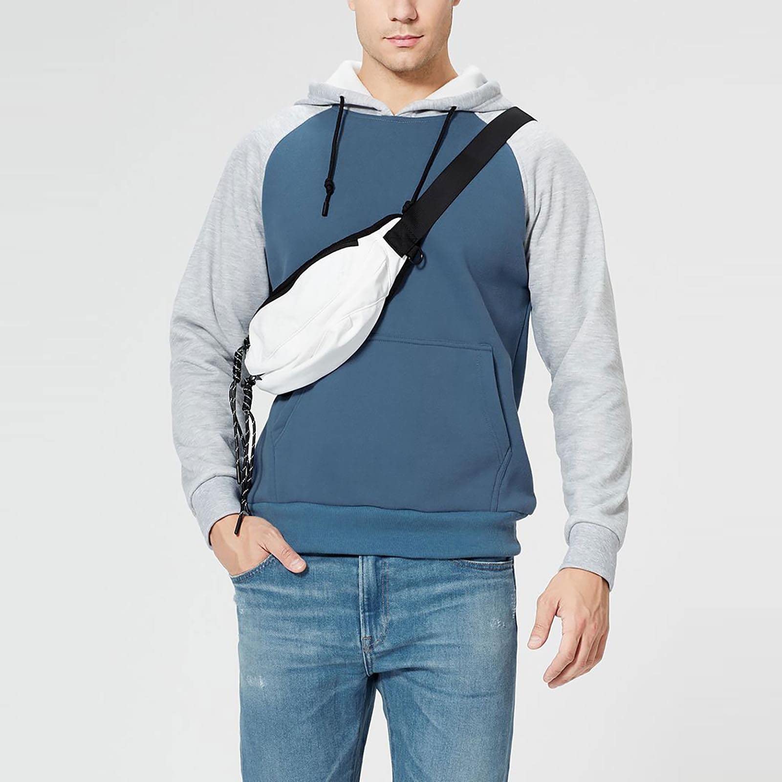 Men's Winter Warm Hoodie - Casual Long Sleeve Sweatshirt Jacket for Outdoor Activities & Streetwear Fashion | Cozy Fleece Lining for Cold Weather Hiking, Camping and Daily Wear