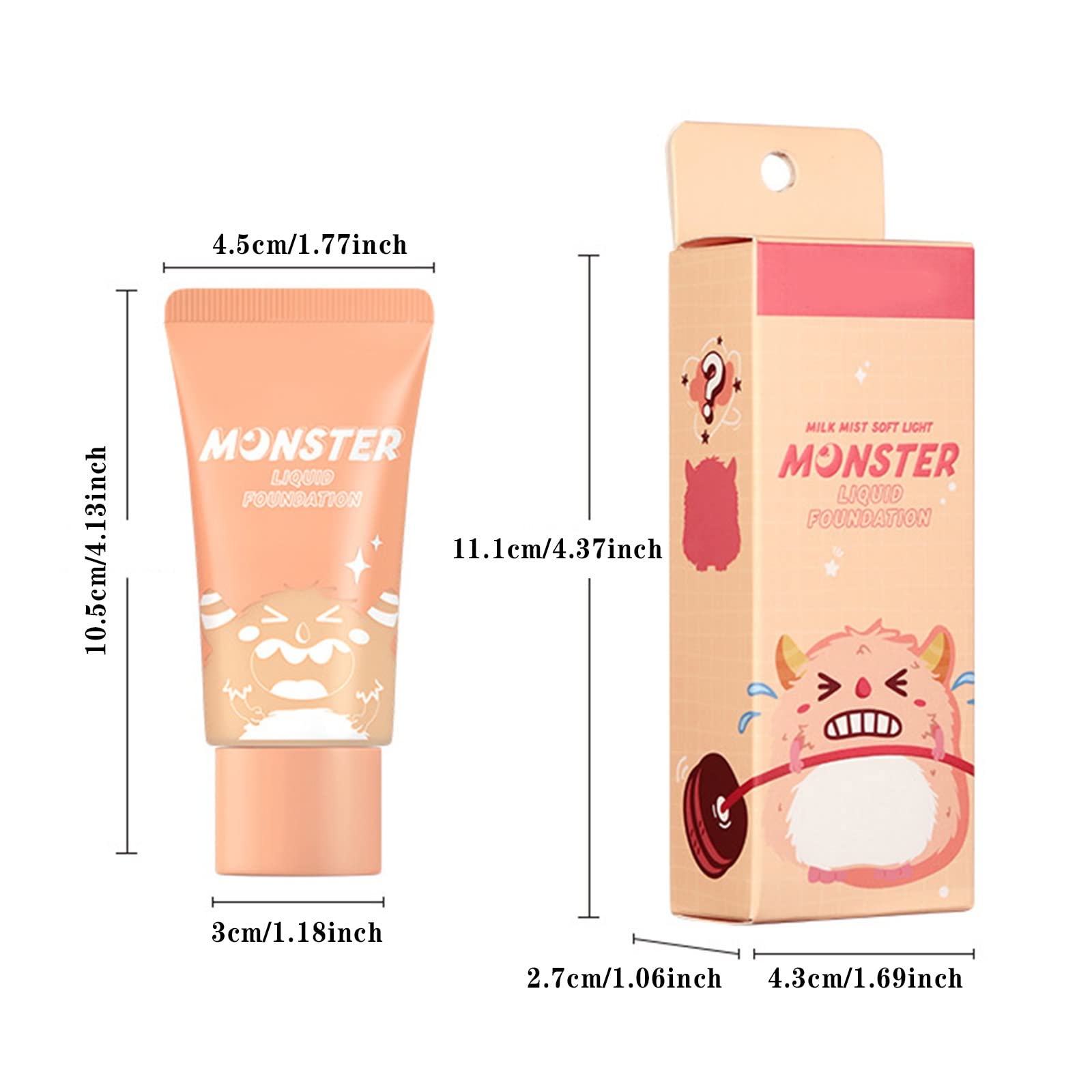Korean Creamy Soft Concealer - Liquid Animal Foundation for Brightening & Nourishing Skin Tone | Long-Lasting Makeup for Daily Use & Special Occasions