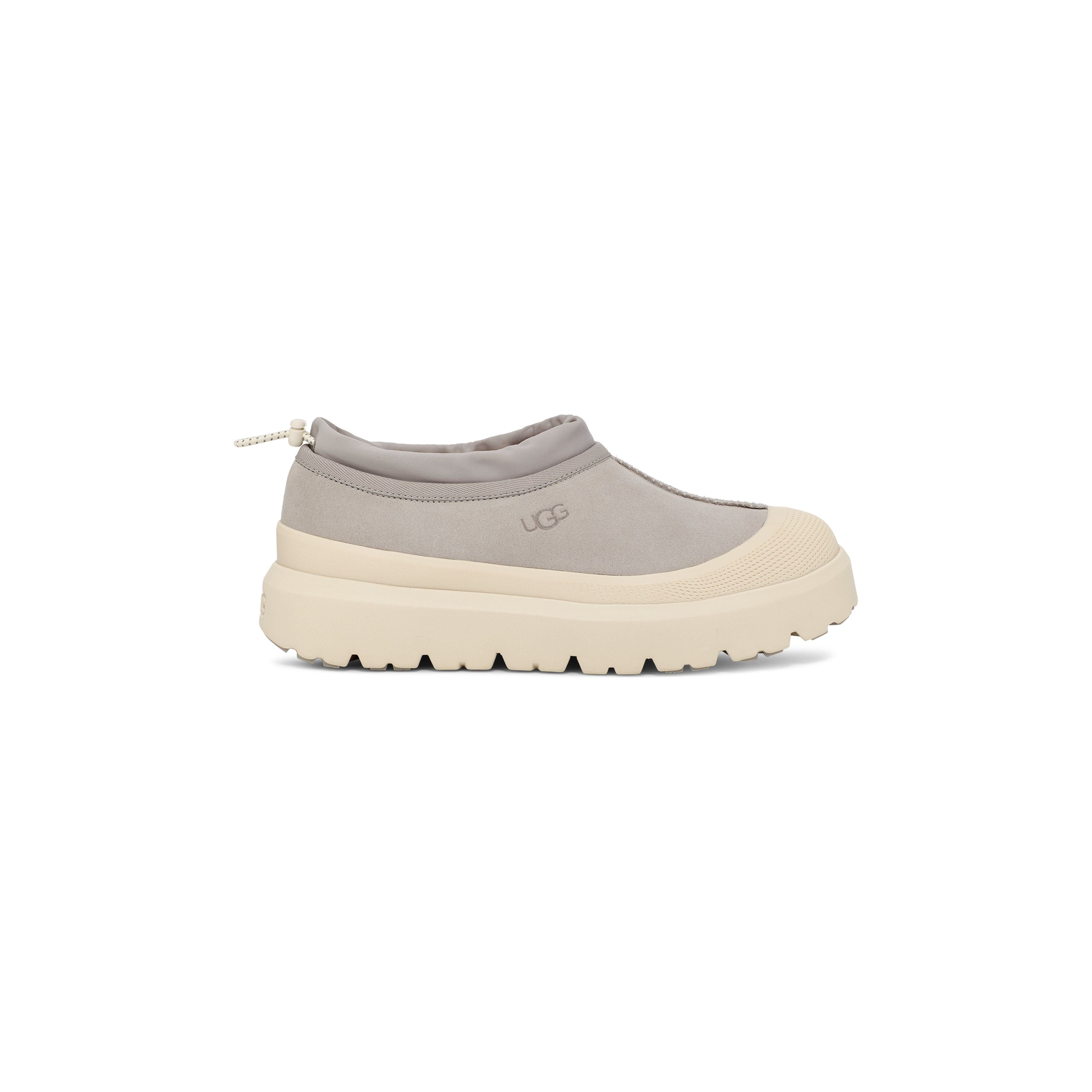 UGG Unisex Tasman Weather Hybrid Slippers - Seal Birch Color, Cozy Indoor/Outdoor House Shoes for Men & Women - Perfect for Home, Travel & Cold Weather Comfort