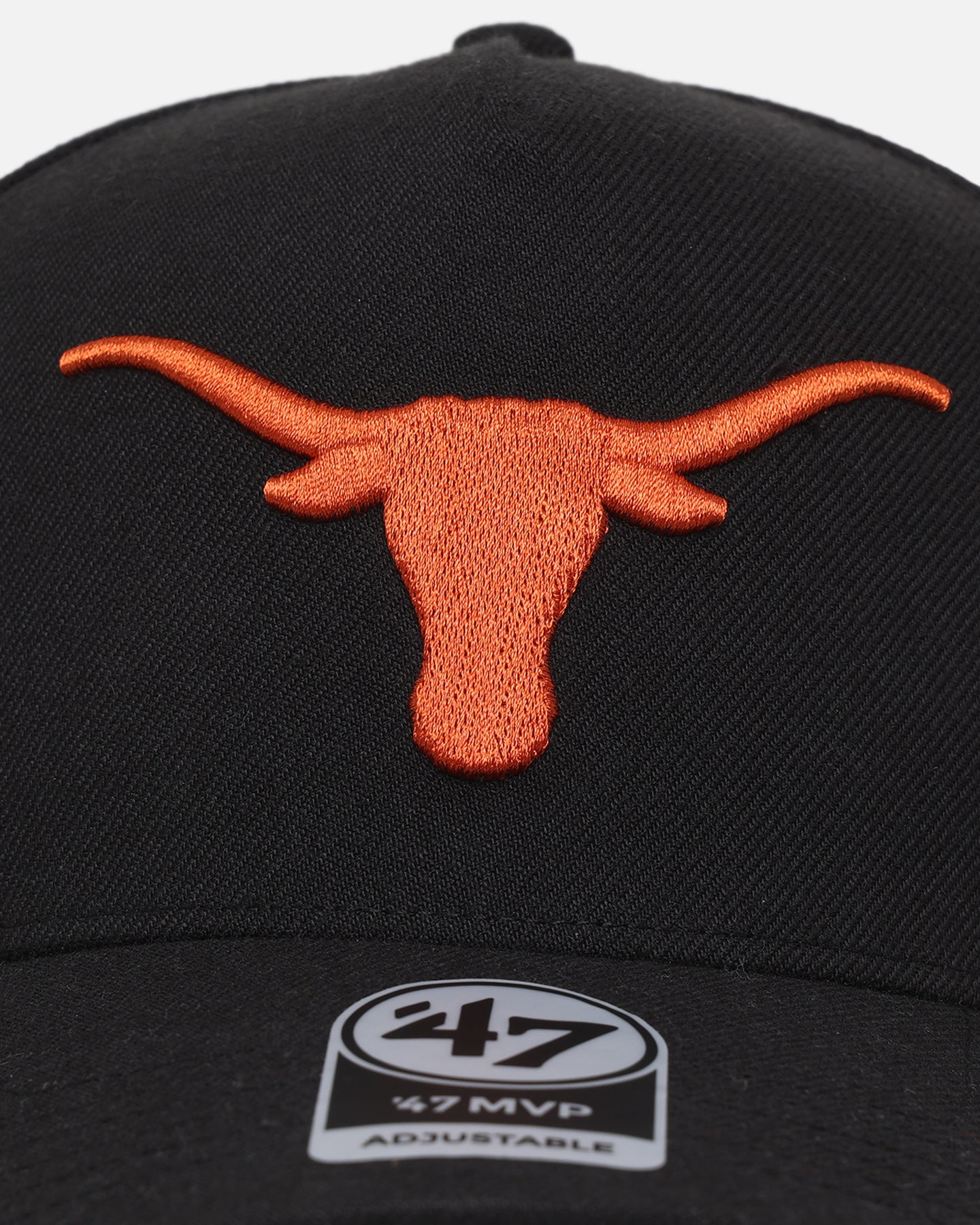 47 Brand Texas Longhorns 47 MVP DT Snapback Black Hat - Adjustable Baseball Cap for Men & Women - Perfect for College Football Games, Tailgating & Casual Wear
