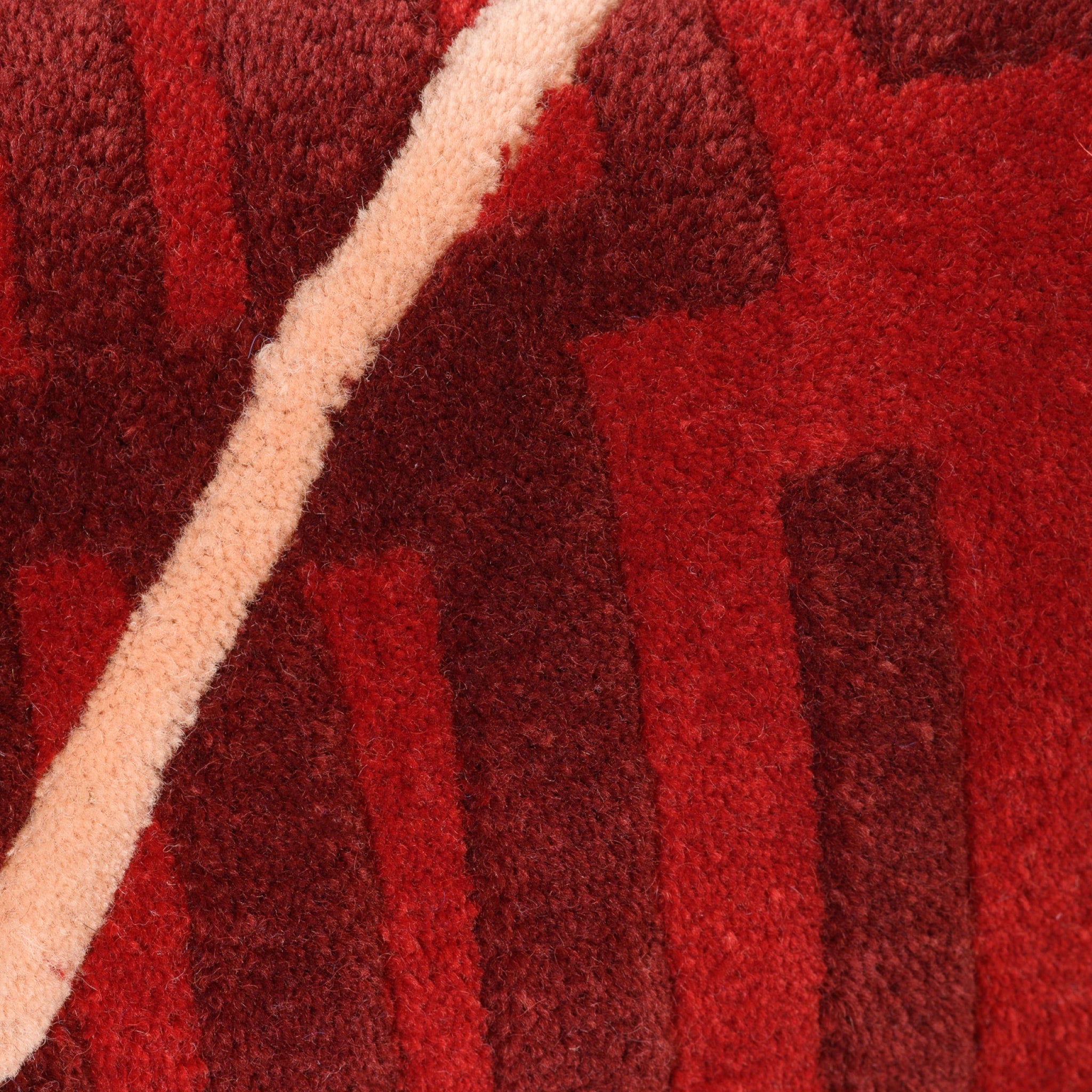 HAUS ÜGER Maya Cushion - 35x60cm Decorative Throw Pillow Cover - Red Velvet Sofa Cushion for Living Room, Bedroom & Outdoor Furniture Decor