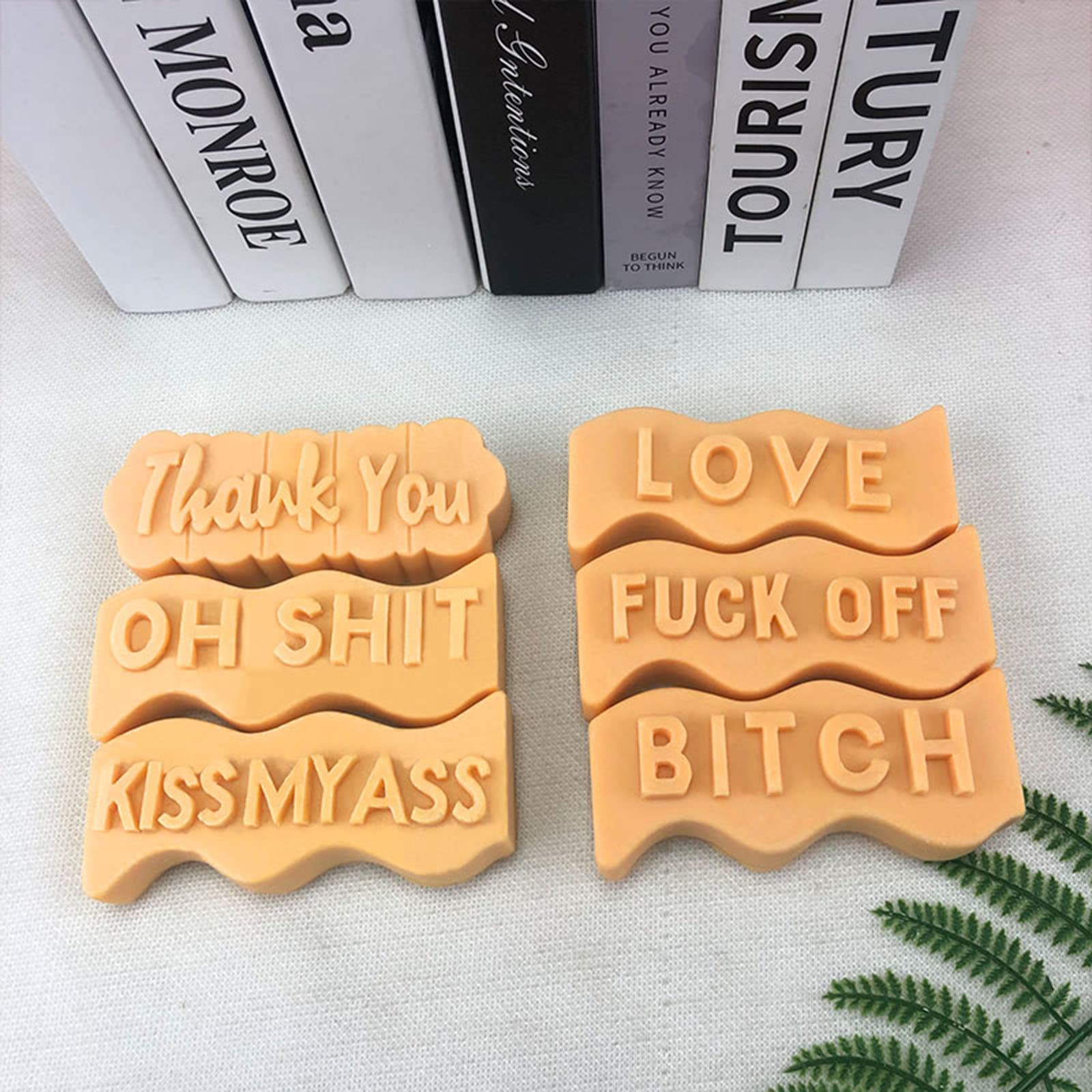 Wave Alphabet Letter Silicone Candle Molds - DIY Epoxy Resin Casting Molds for Clay, Pendants, Plaster Carving - Perfect for Aromatherapy Candles, Handmade Jewelry & Unique White Elephant Gifts (Thank You) - Great for Home Decor, Wedding Favors & Craft Projects