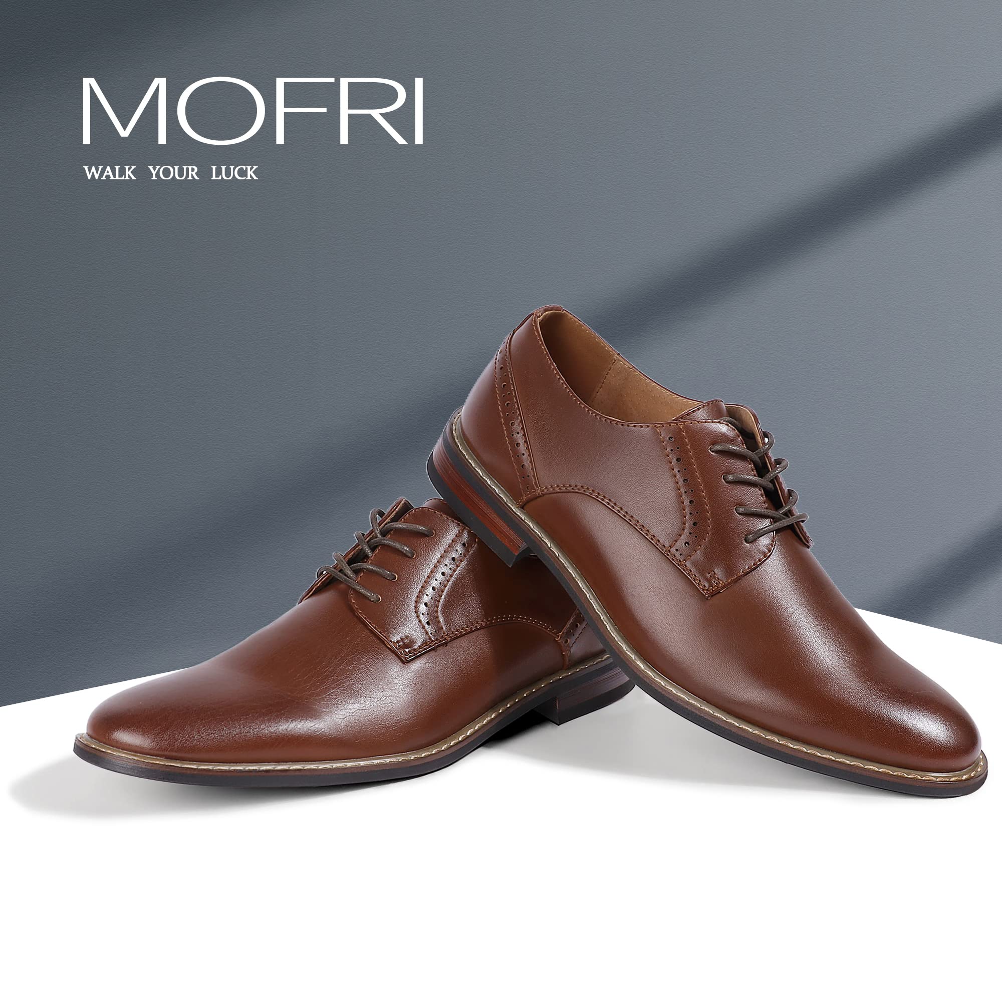 Premium Men's Dress Shoes - Formal Cap Toe Oxford Business Shoes for Men | Comfortable & Stylish | Perfect for Weddings, Office & Special Occasions