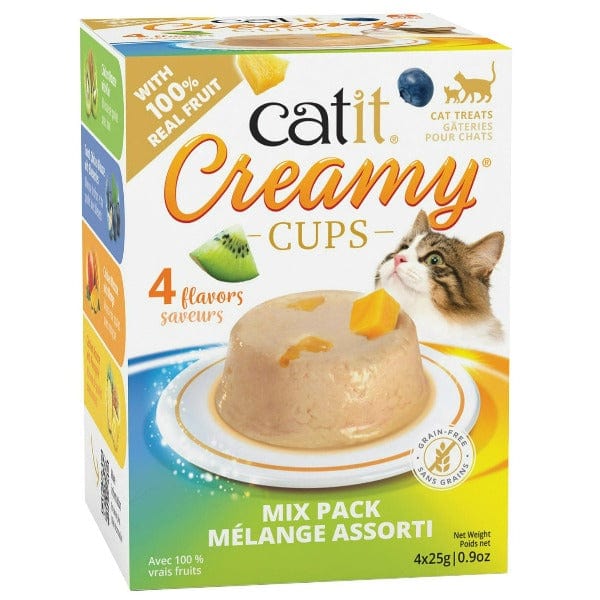 Catit Creamy Cups Variety Pack - Grain-Free Cat Treats with Tuna & Chicken Flavors for Indoor & Outdoor Cats - Perfect for Training, Rewards, and Bonding Moments