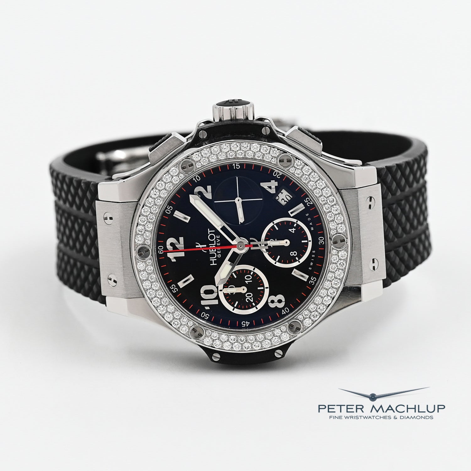 Hublot Big Bang 41mm Men's Luxury Watch with Diamonds - 2010 Model - Perfect for Formal Events & Business Meetings