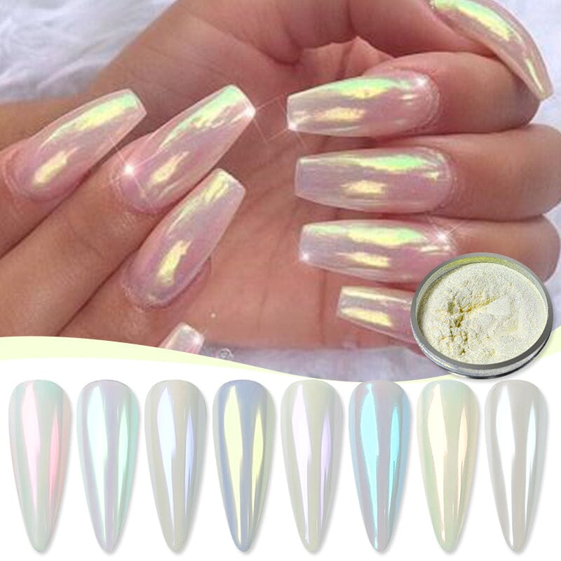 Neon Pearly Nail Powder - Professional Nail Art Glitter Dust for Acrylic & Gel Nails - Perfect for Manicures, Pedicures & Nail Salon Designs