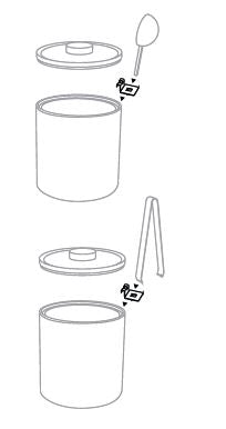 Premium Stainless Steel Ice Bucket Tongs with Scoop Holder - 12 Pack for Cocktail Bars, Parties, and Home Entertaining