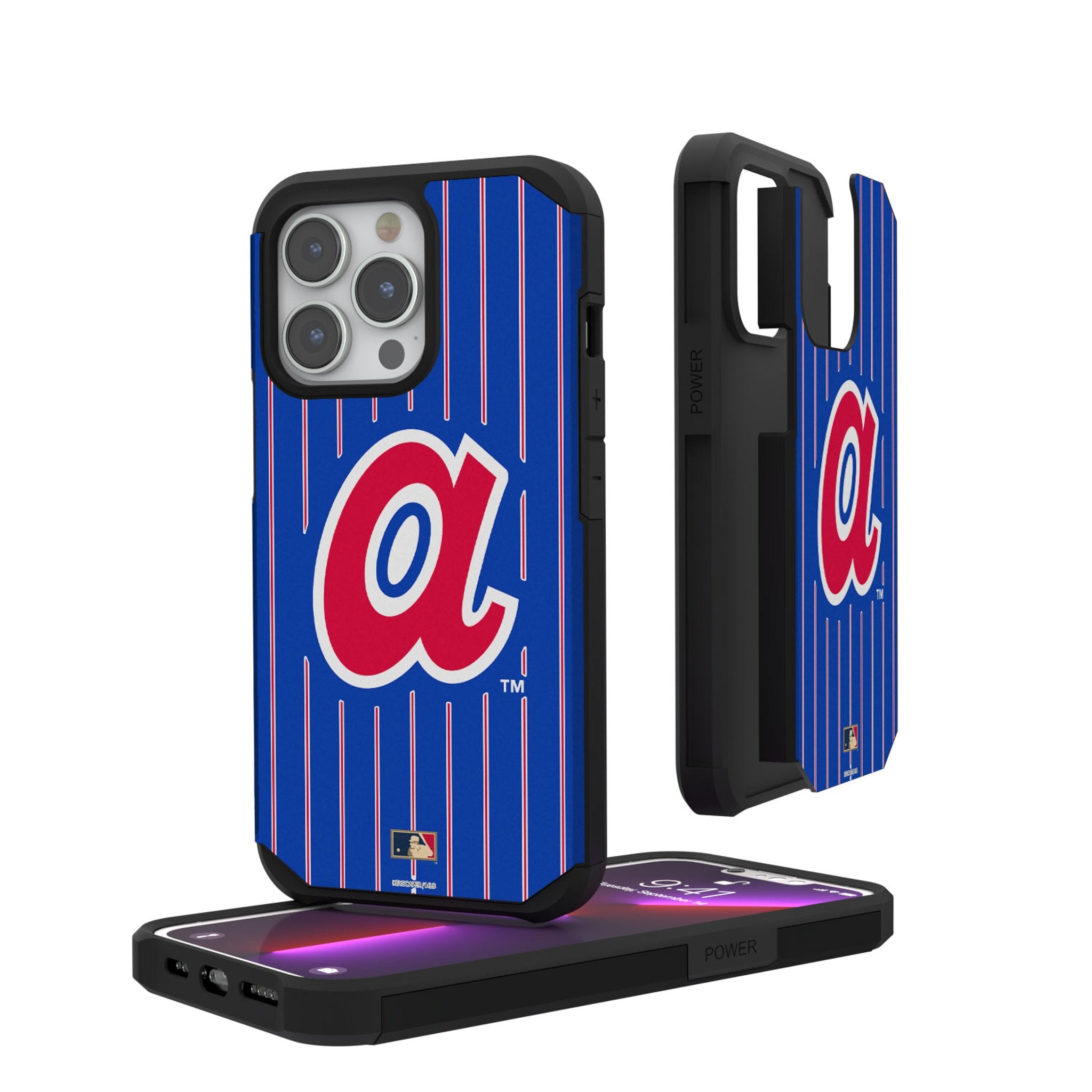Atlanta Braves 1972-1980 Cooperstown Collection Pinstripe Rugged Phone Case - Durable Protection for iPhone & Android | Perfect for Baseball Fans & Game Days