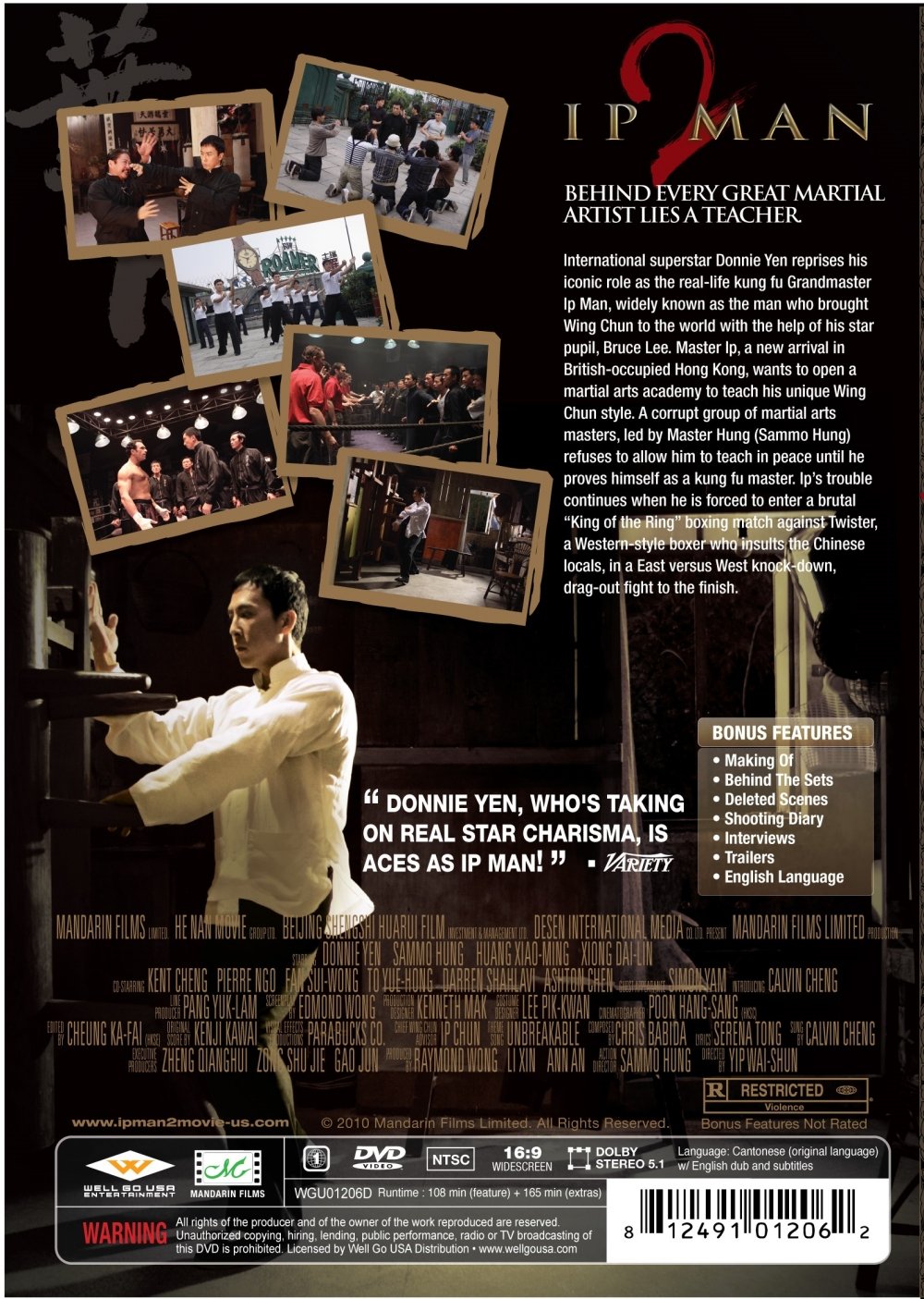 Ip Man 2: Legend of the Grandmaster Collector's Edition Blu-ray - Donnie Yen Martial Arts Movie - Limited Edition with Bonus Features - Perfect for Kung Fu Fans & Movie Collectors