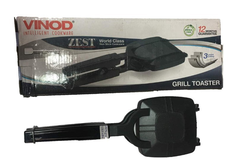 Vinod Non-Stick Sandwich Grill Toaster - Perfect for Breakfast, Panini Press & Quick Meals - Ideal for Home, Office & Camping Use