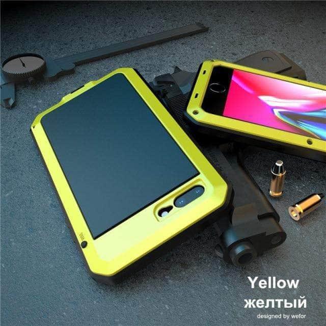 Durable Metal & Soft Silicone iPhone 13 Pro Case - Shockproof Full Protective Bumper Cover for Everyday Use, Travel & Outdoor Activities