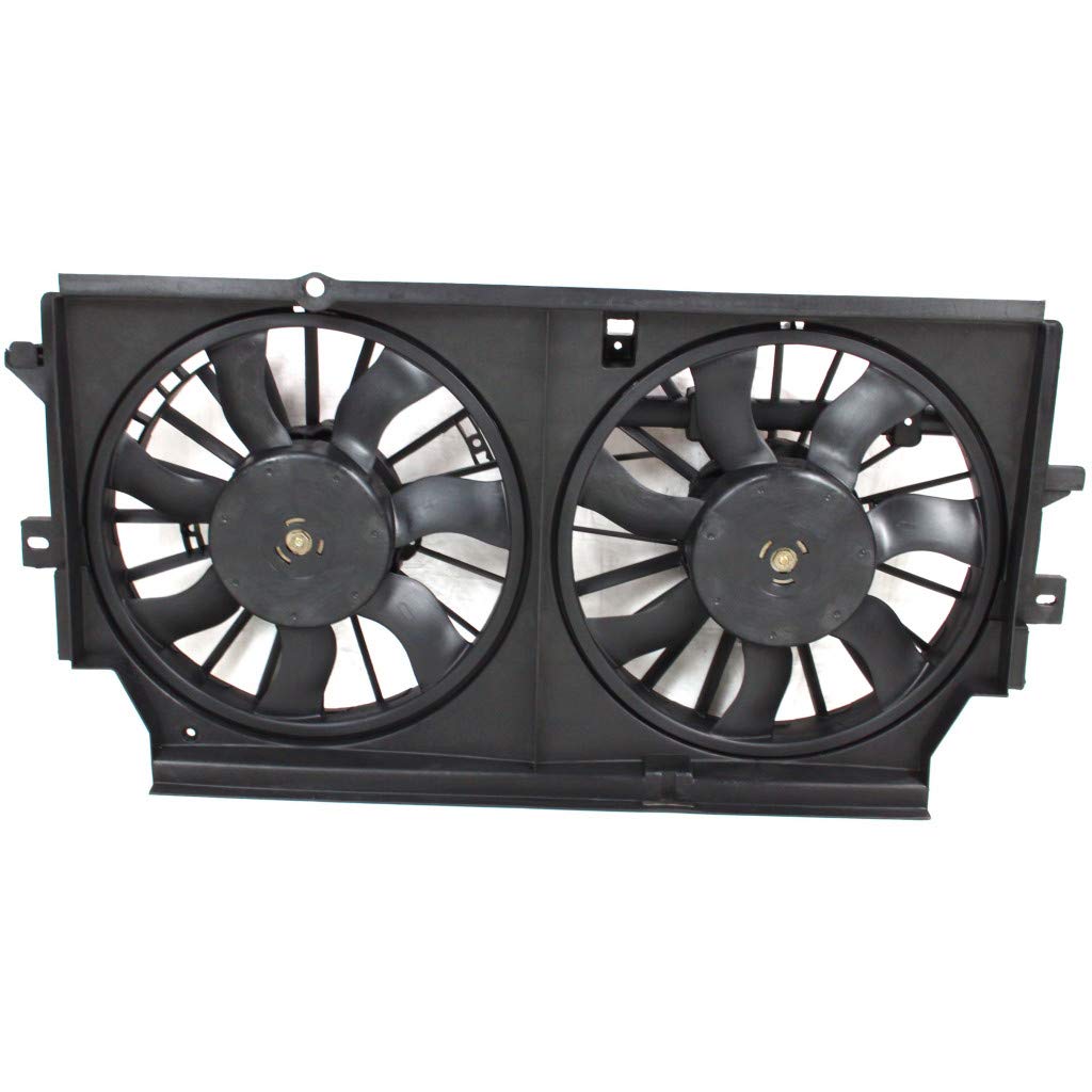 2002-2004 Buick Regal Radiator Cooling Fan Dual Fan Assembly - GM Part# 3115129, 12494783 - Perfect Replacement for Engine Overheating & AC Performance Issues