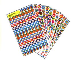 Superspots Positive Praise Stickers - 2500 Pack for Teachers, Students & Classroom Rewards - Motivational Stickers for Kids, School & Office Use