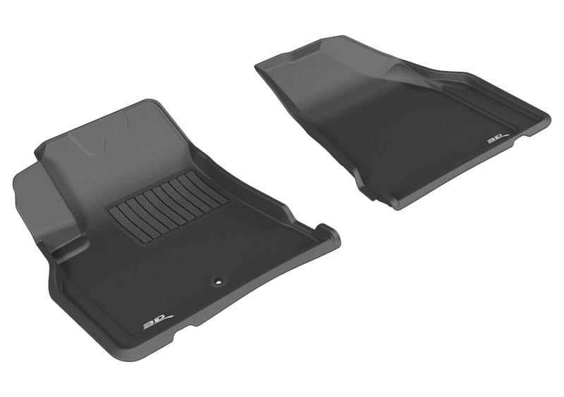 3D MAXpider Kagu All-Weather Floor Mats for 2008-2017 Buick Enclave, Chevrolet Traverse, GMC Acadia - 1st Row Custom Fit Car Mats (Black) | Waterproof & Durable Protection for SUV Interior