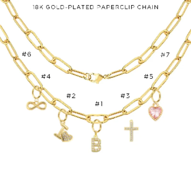 Charm Necklace with Assorted Charms - Elegant Layering Jewelry for Women | Perfect for Everyday Wear, Gifts & Special Occasions