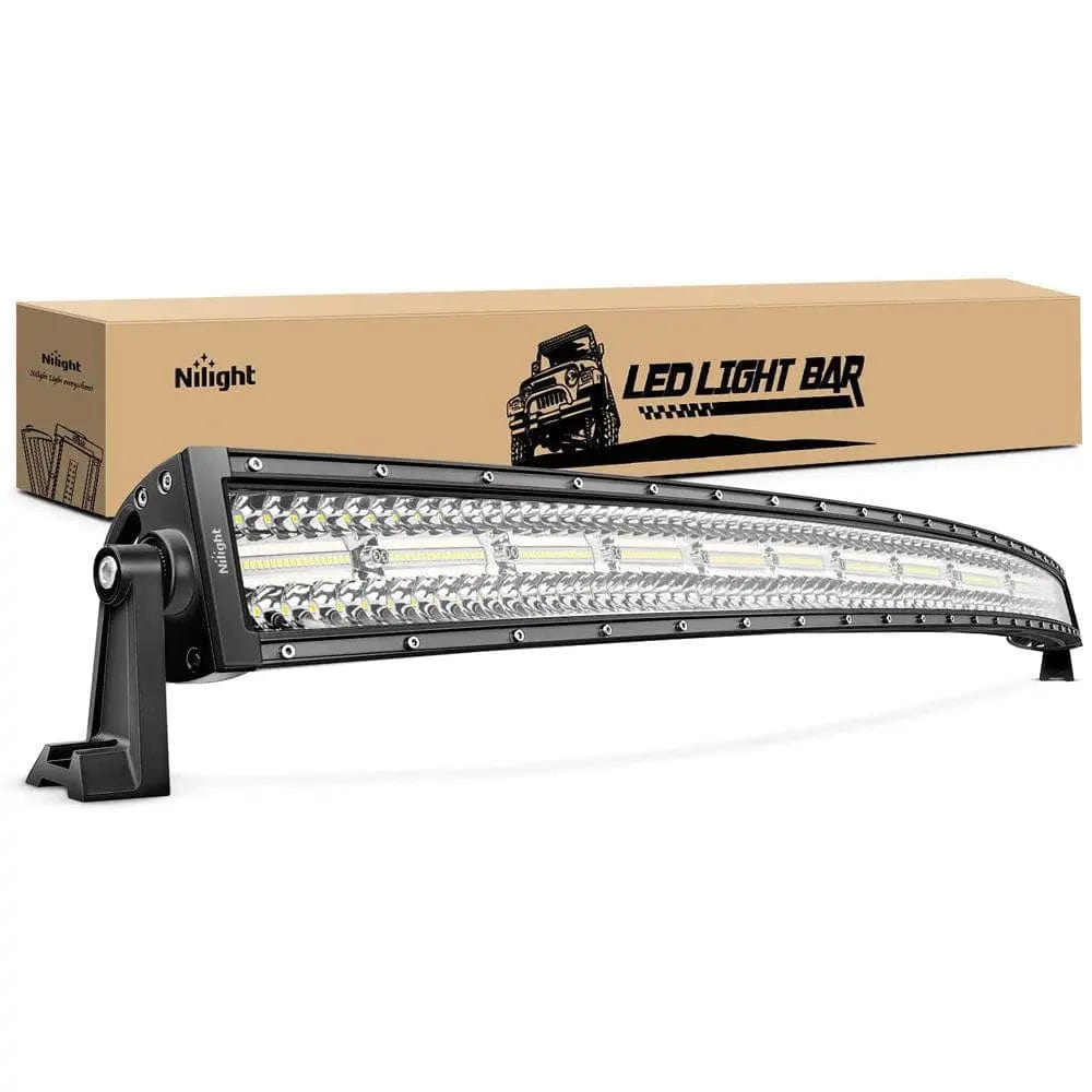 42 Inch 320 LED Triple Row Curved Spot Flood LED Light Bar - Waterproof Off-Road Lighting for Trucks, ATVs, UTVs, Boats & Marine Vehicles