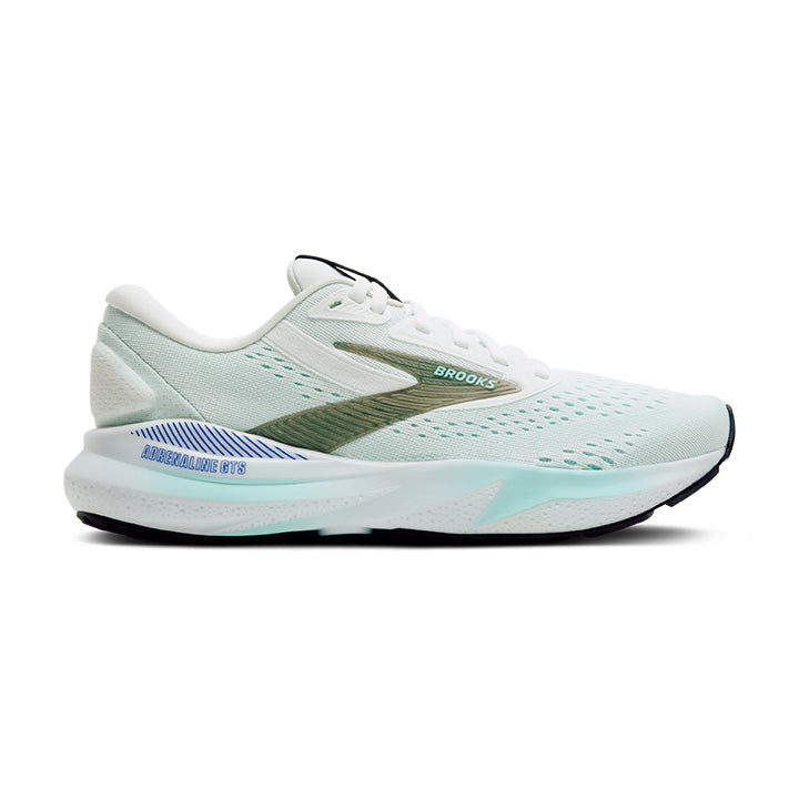 Women's Adrenaline GTS 24 Running Shoes - White/Limpet Shell/Amparo - Lightweight Support for Jogging, Training & Gym Workouts