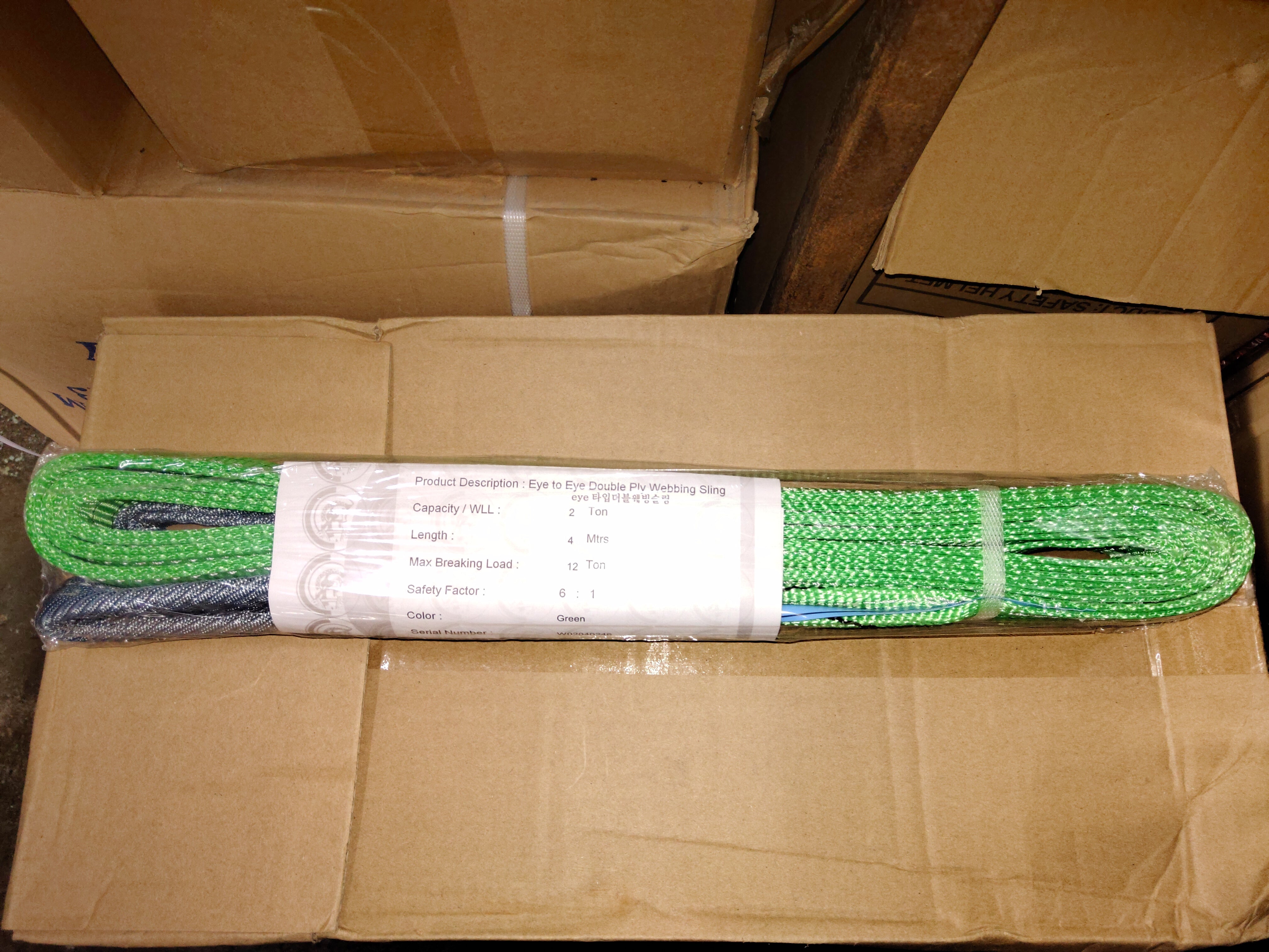 2 Ton Heavy Duty Webbing Sling - WS02 Model | Durable Polyester Lifting Straps for Towing, Construction & Warehouse Use