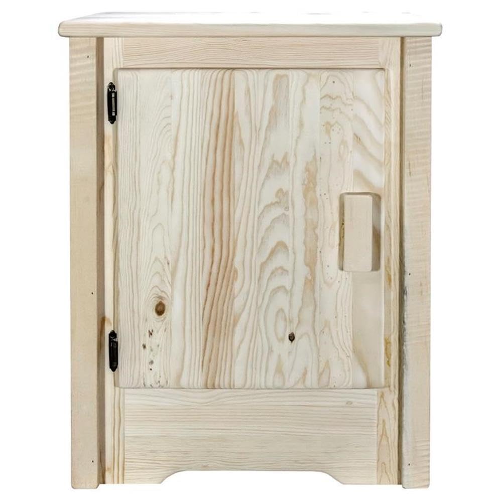 Montana Woodworks Homestead Collection Accent Cabinet - Left Hinged Unfinished Wood Cabinet for Living Room, Bedroom & Entryway Storage