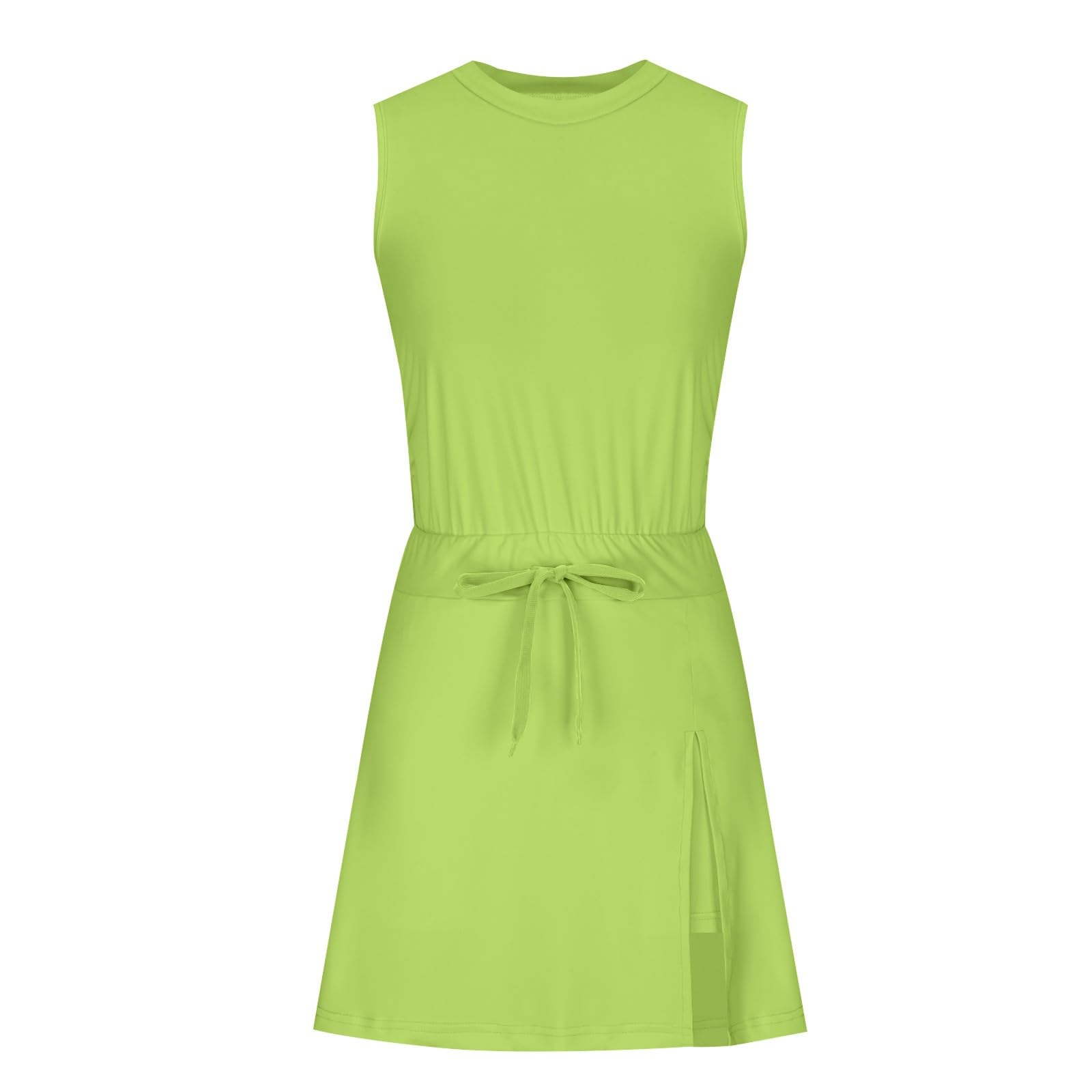 2024 Women's Summer Tennis Dresses - Sleeveless Workout Romper with Built-in Shorts & Open Back | Athletic Jumpsuits for Tennis, Gym & Outdoor Sports
