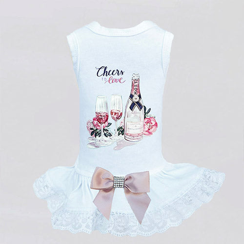 Cheers Dog Dress - Stylish Pet Apparel for Small & Medium Dogs - Perfect for Parties, Holidays & Special Occasions