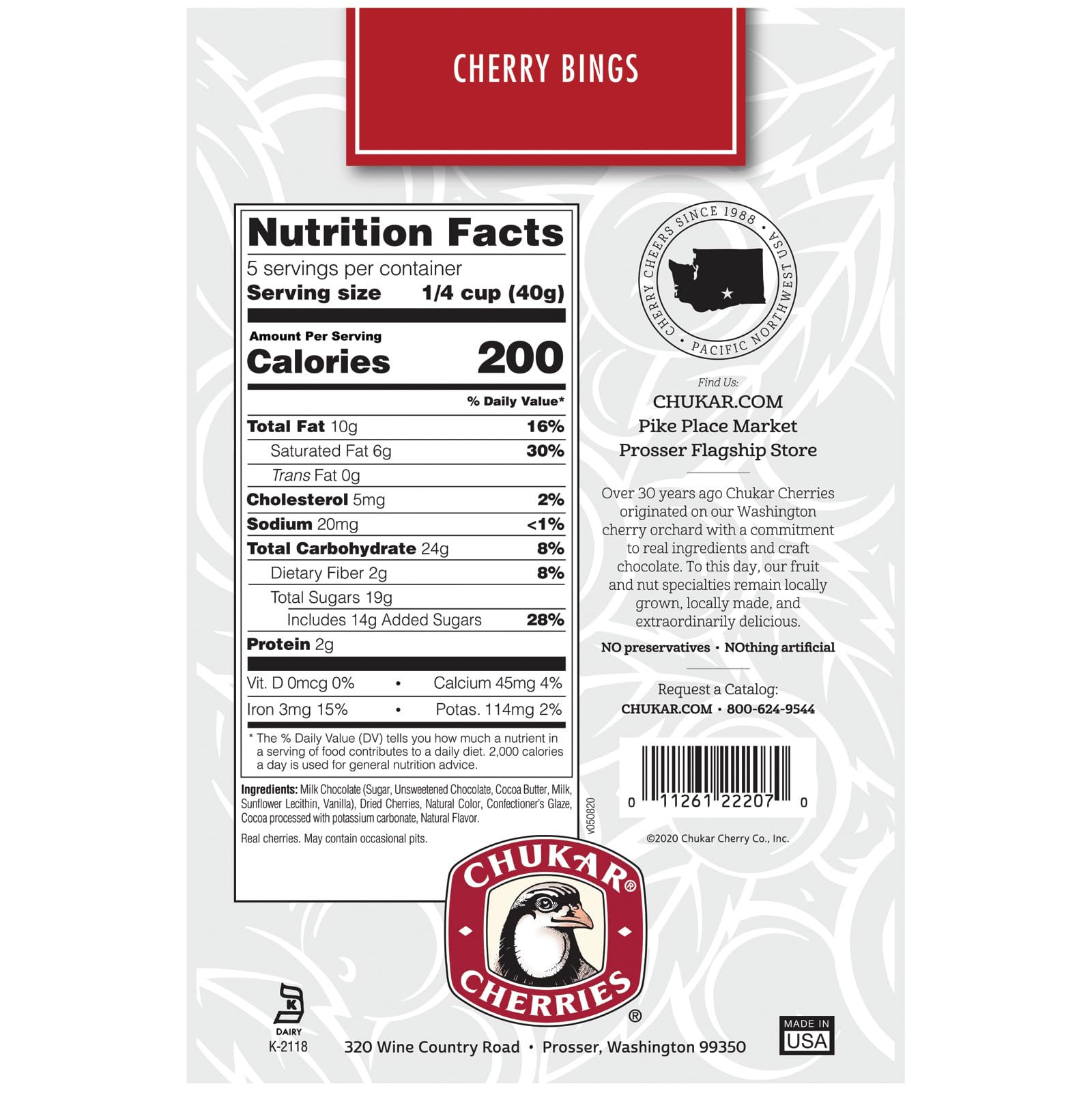 Premium Milk Chocolate Covered Cherry Bings - Sweet & Tangy Snack (2 Bags) | Perfect for Gifts, Parties & Holiday Treats