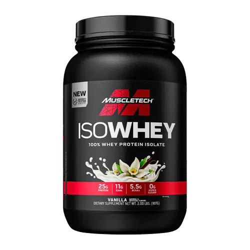 ISO 100 Whey Protein Powder by MuscleTech - Premium Hydrolyzed Whey Protein Isolate for Muscle Growth & Recovery - Ideal for Post-Workout, Gym & Fitness Enthusiasts