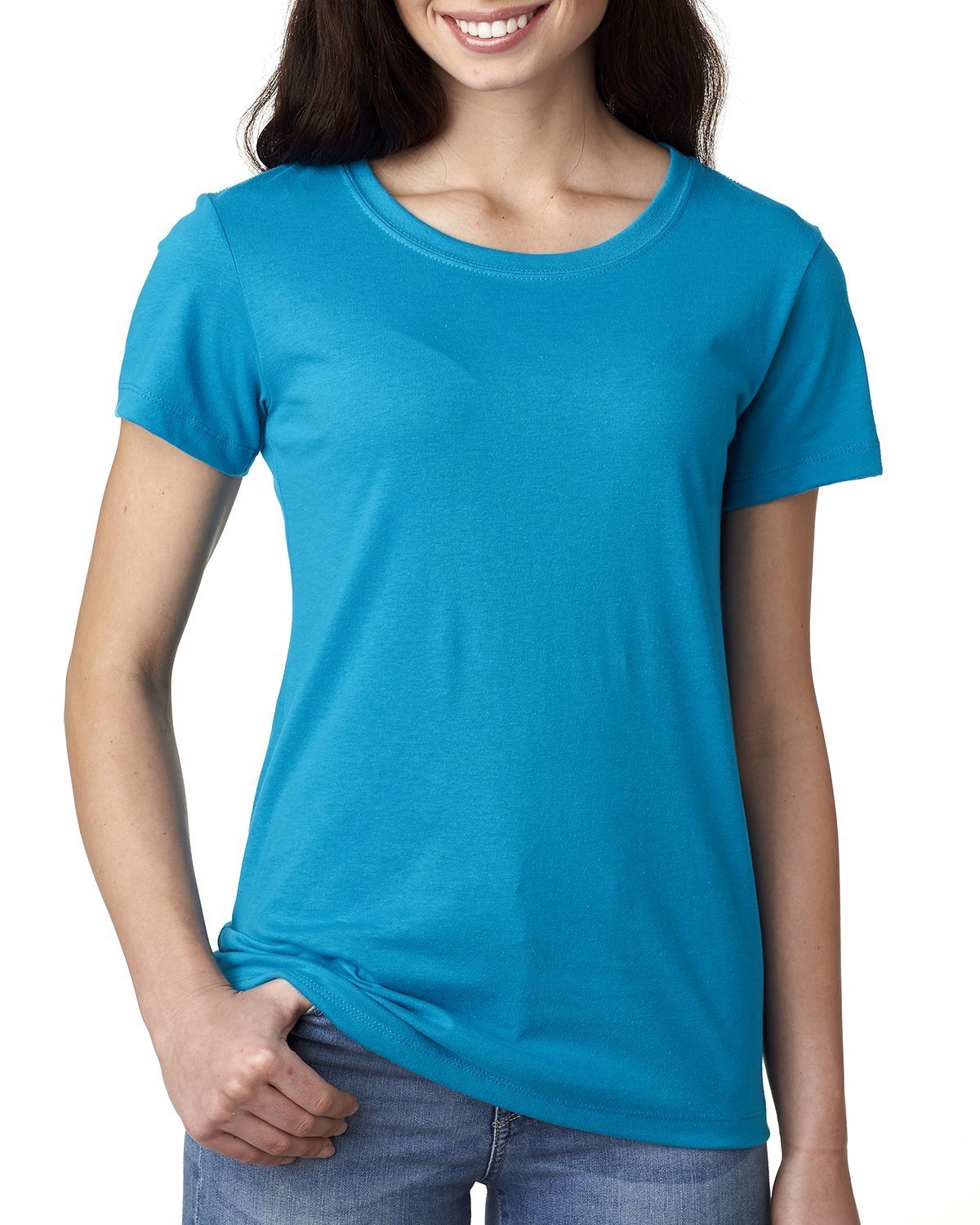 NEXT LEVEL APPAREL N1510 Ideal Crew Neck T-Shirt - Soft Cotton Casual Tee for Men & Women | Perfect for Everyday Wear, Layering & Street Style