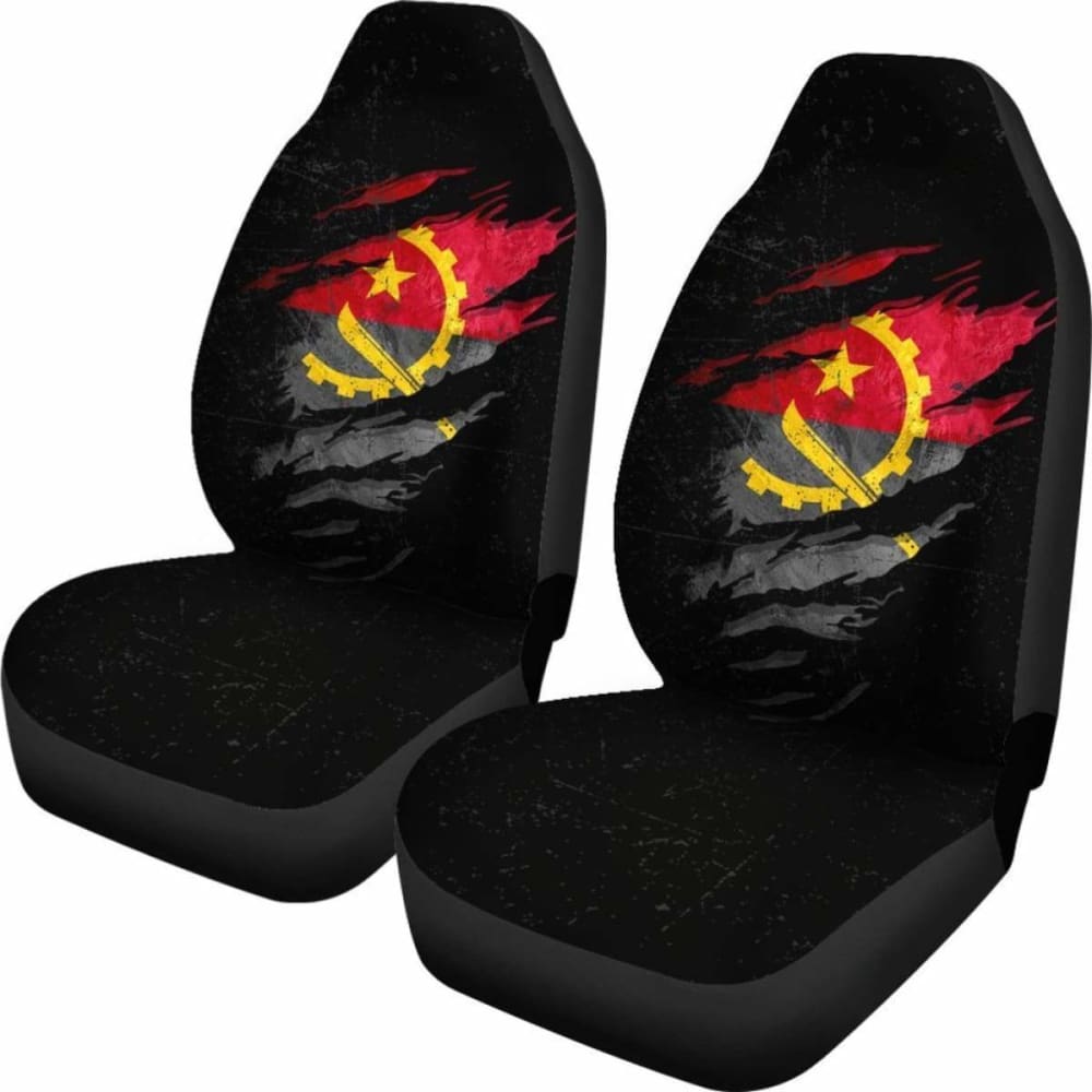 Angola In Me Car Seat Covers - Special Grunge Style 232125 | Premium Custom Fit for Cars, Trucks & SUVs | Waterproof & Durable Protection for Daily Commute & Road Trips