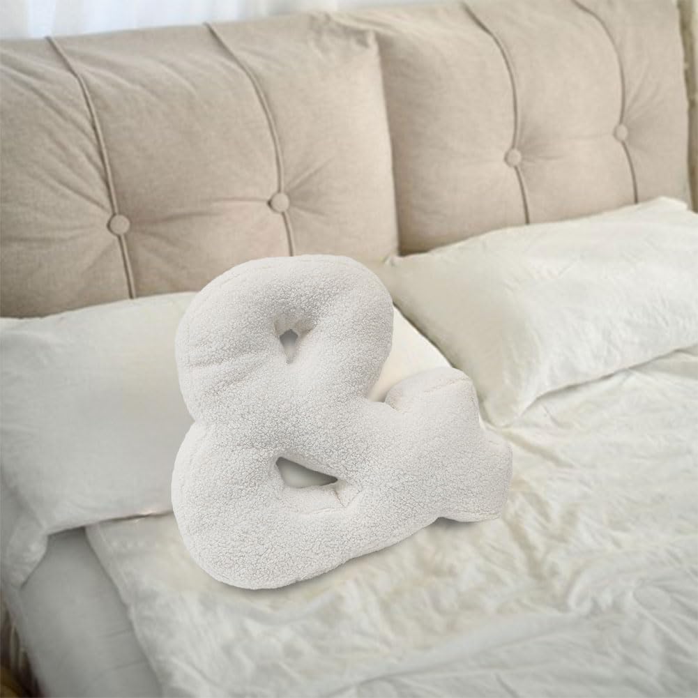 Soft Letter Plush Pillow - Decorative Alphabet Throw Pillows A to Z for Bed, Couch & Sofa | Cozy Hugging Letter Pillows for Living Room, Bedroom & Dorm Decor | Perfect Gift for Kids, Teens & Home Styling