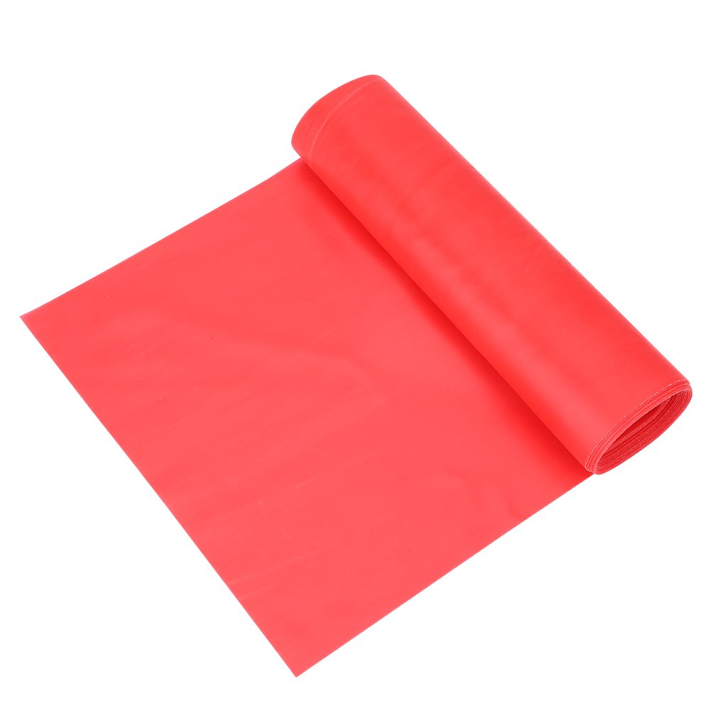 2M Yoga Resistance Bands for Stretching, Workout & Fitness - Elastic Exercise Bands for Home, Gym & Office - High Tension Stretch Straps (2000x150x0.35mm, Red) - Perfect for Yoga, Pilates, Physical Therapy & Strength Training