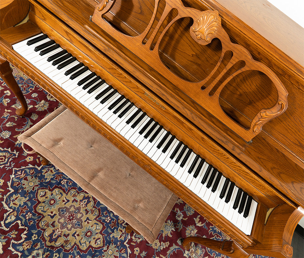 Baldwin 45 5045 Upright Piano in Oak Finish - Pre-Owned Vintage Piano with Serial Number 0456430 | Perfect for Home, Studio & Music Classrooms