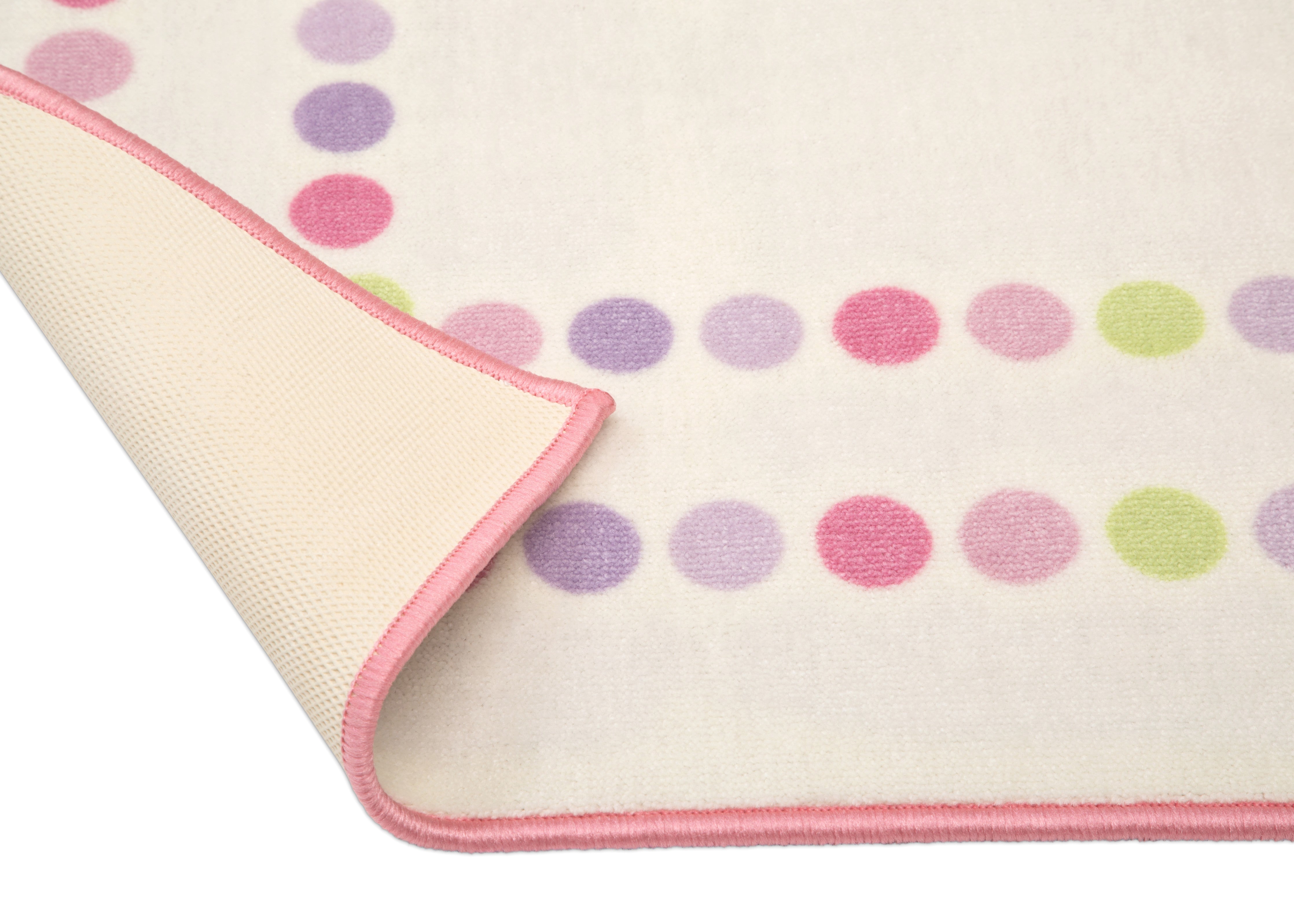 Soft Pearl Dot Rectangle Area Rug for Kids Room - 53