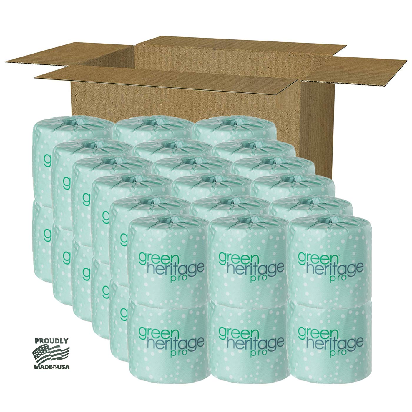 Eco-Friendly 2-Ply Toilet Paper - 500 Sheets per Roll, 36 Rolls (Bulk Pack) | Soft & Strong Bath Tissue for Home, Office & Commercial Use