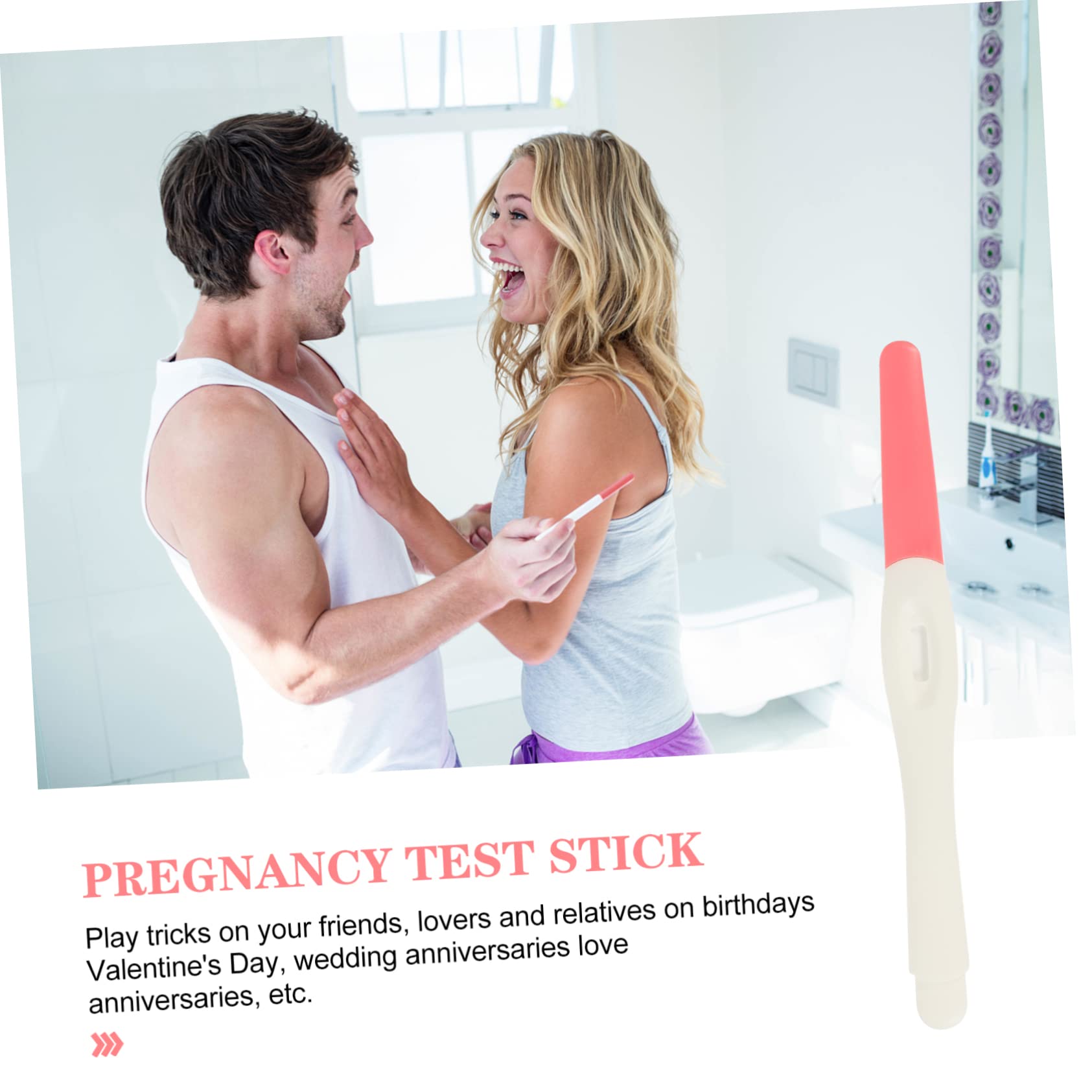 Toyvian 3-Piece Random Funny Prank Props - Pregnancy Test Gag Toys for Adults - Perfect for Pranks, Parties, and Social Media Challenges