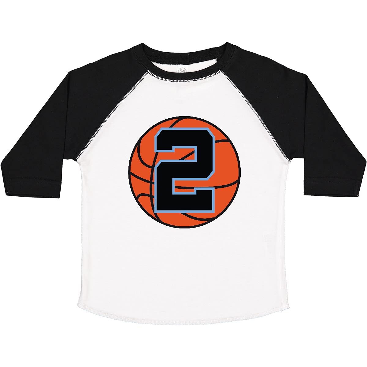Inktastic Basketball 2nd Birthday T-Shirt for 2 Year Old Boys & Girls - Fun Toddler Gift for Birthday Parties & Sports Events