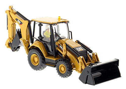 1/50 Scale CAT 420F2 Backhoe Loader Diecast Model - Detailed Excavator Toy Truck for Construction Enthusiasts - Perfect for Collectors, Display, and Construction-Themed Play Scenes