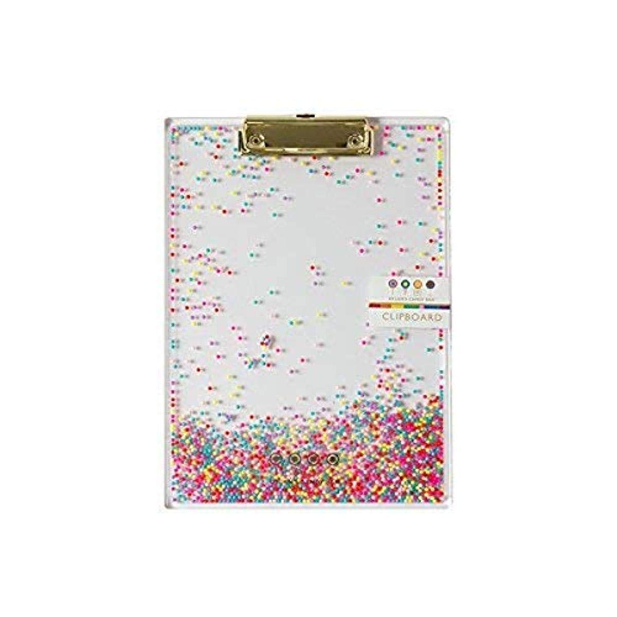 Dylan's Candy Bar Candy Sprinkles Clipboard - 8.375 x 11.875 x 0.375 Inches - Colorful Candy-Themed Office & School Supplies for Teachers, Students & Craft Lovers