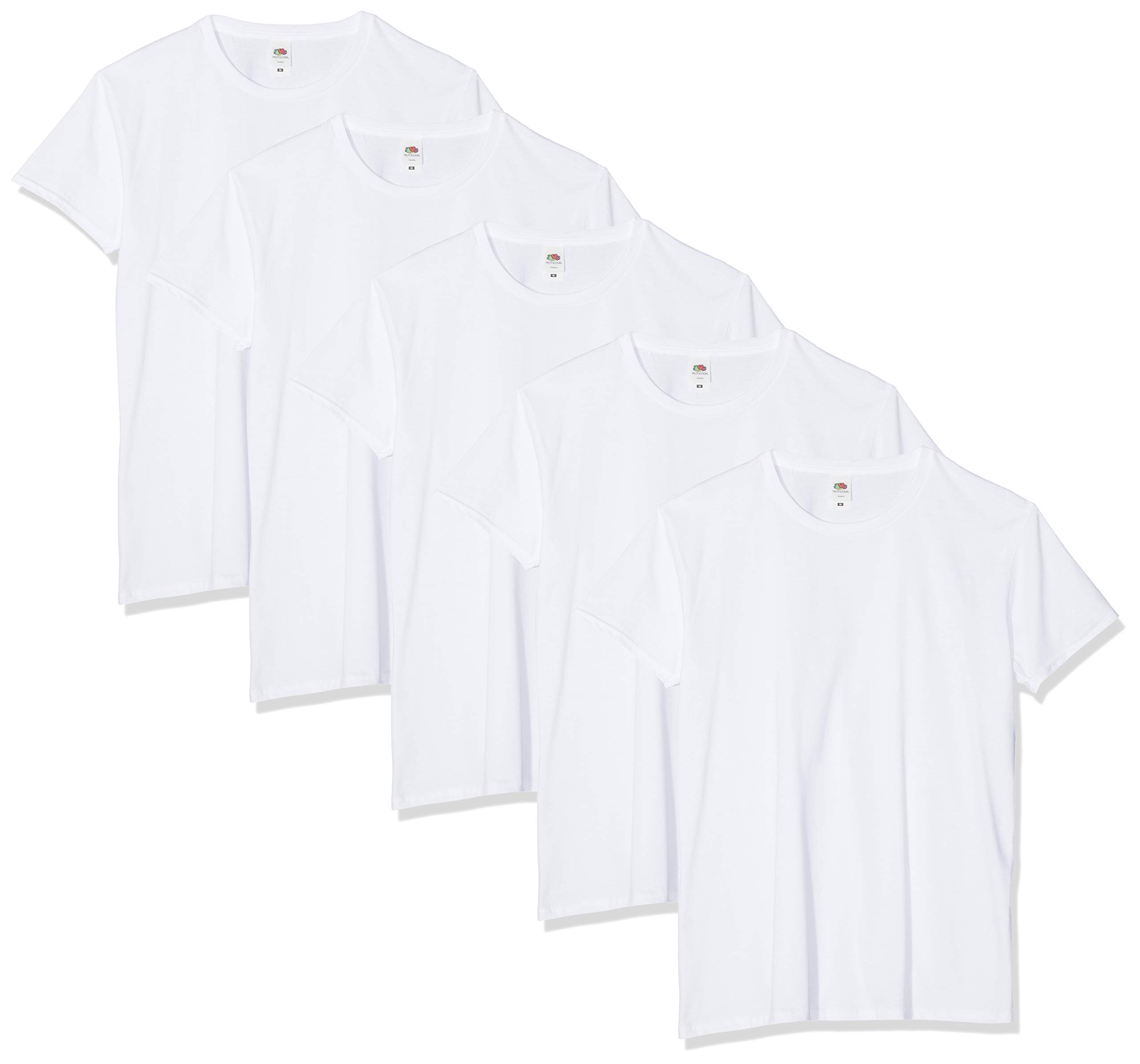 Fruit of the Loom Men's Comfort Soft Lightweight Ringspun Cotton T-Shirts 5 Pack - Classic Crew Neck Tees for Casual Wear, Gym & Everyday Outfits