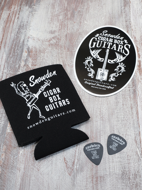 Snowden Cigar Box Guitar Survival Kit - DIY 3-String Guitar Building Kit with Strings, Tuners & Bridge - Perfect for Beginners, Musicians & Craft Lovers (Great for Home Projects, Gifts & Music Education)